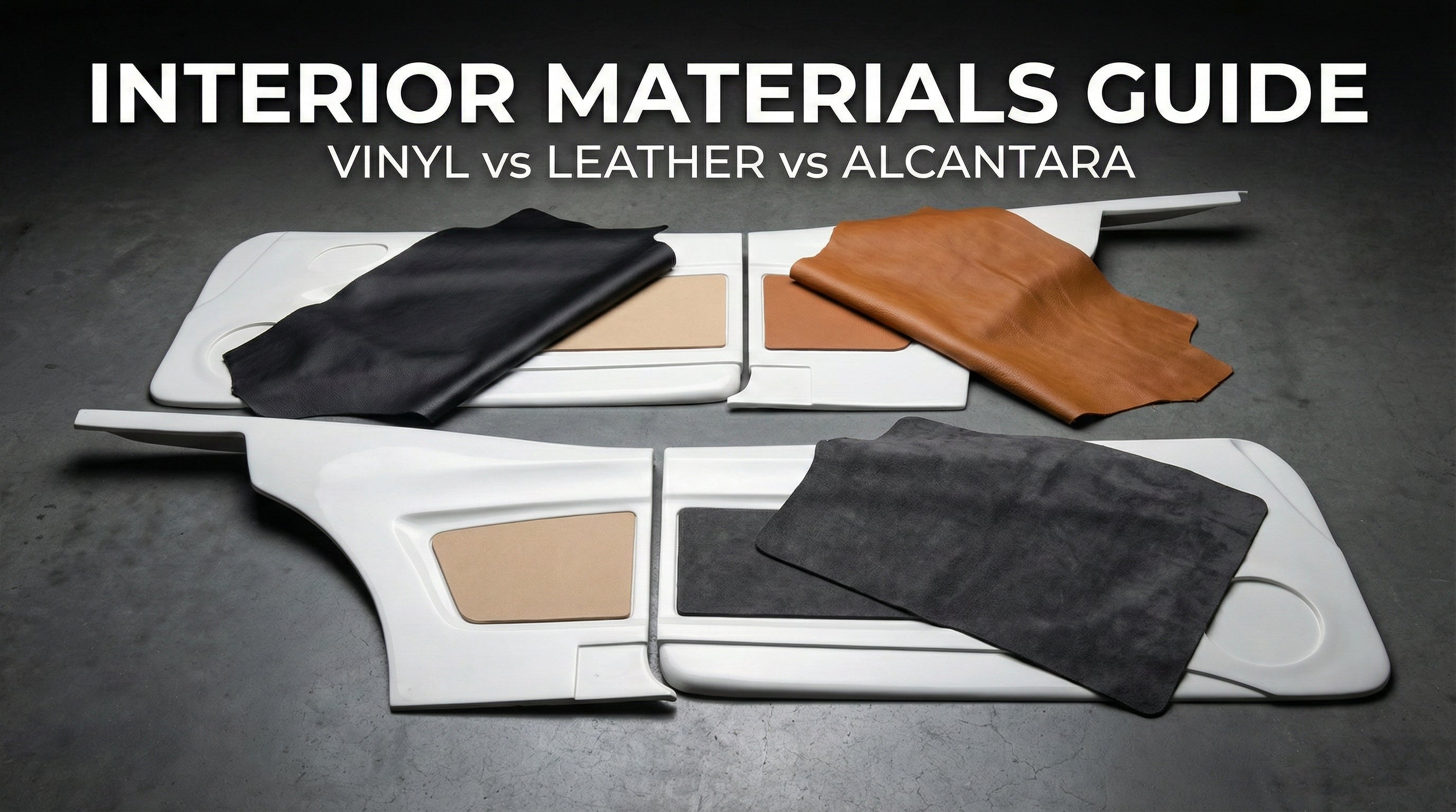 Interior Materials Guide: Vinyl vs Leather vs Alcantara (Builder-Proven Picks That Hold Up)