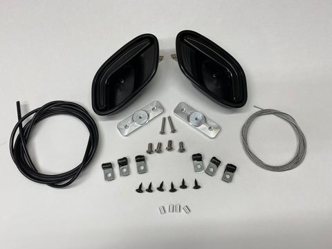 Fesler Billet Interior Door Handles — 6061-T6, Delrin® Bushings, Universal Cable Kit