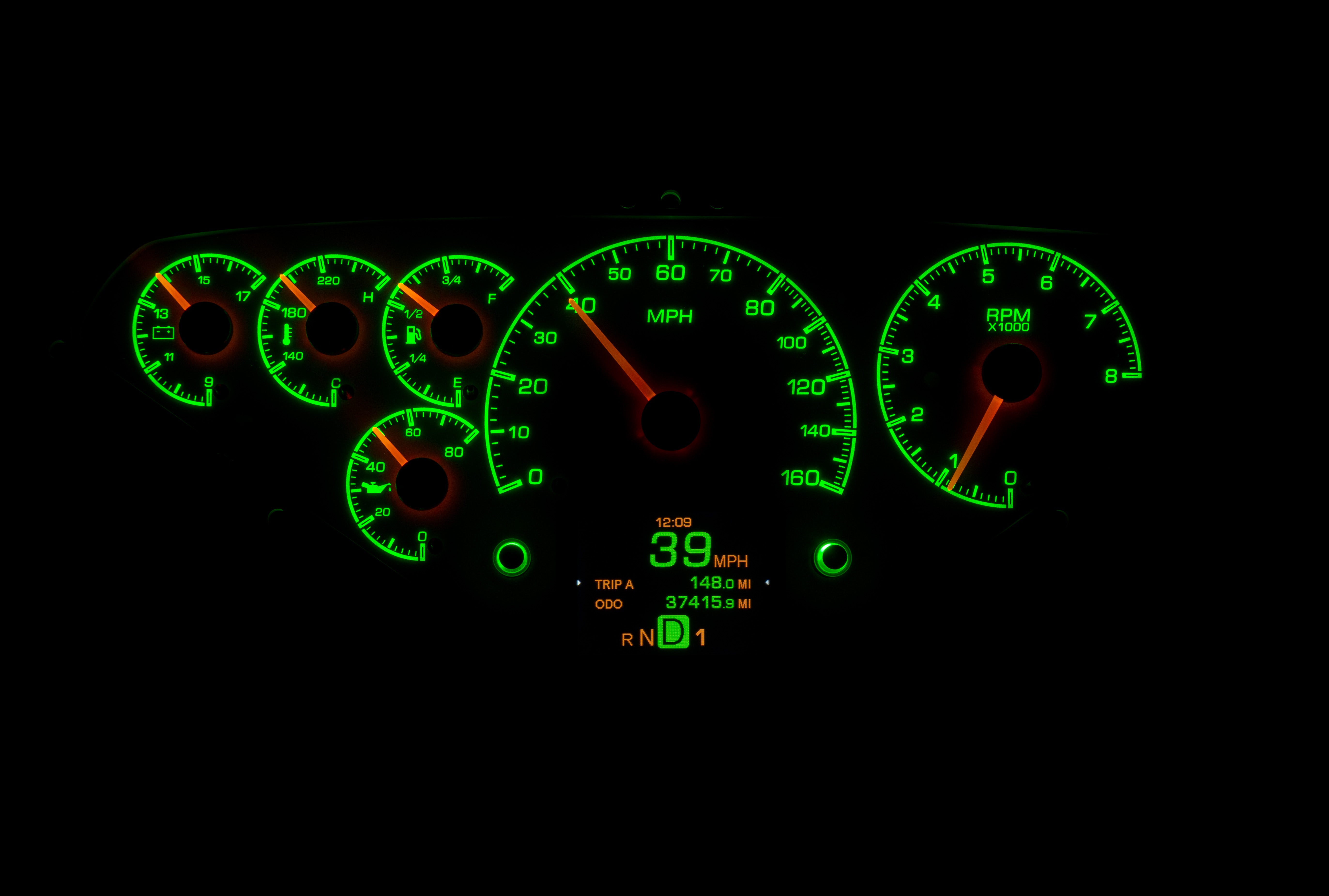 Dakota Digital HDX-55C-PU — 1955–1959 Chevy/GMC Truck HDX Instrument System