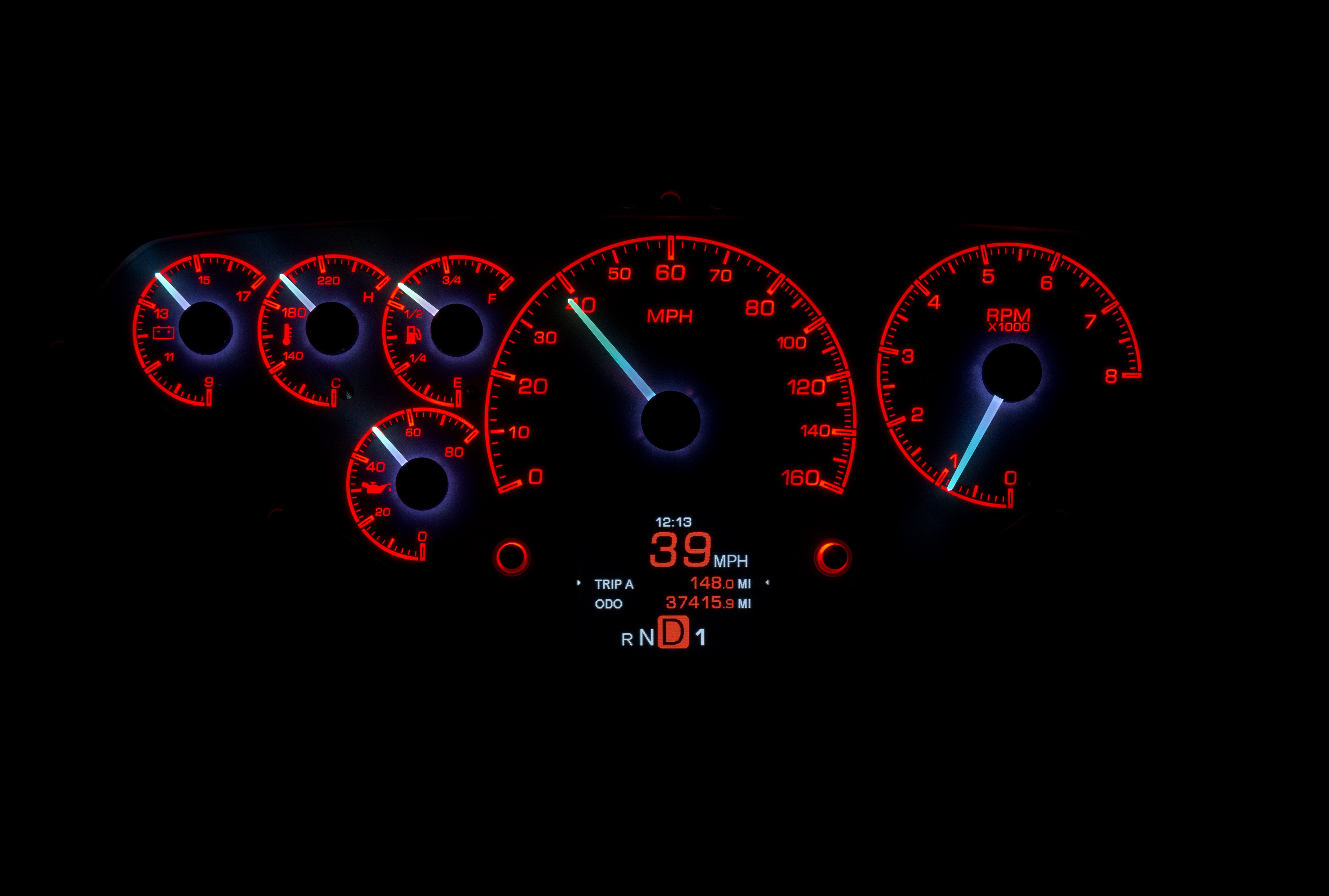 Dakota Digital HDX-55C-PU — 1955–1959 Chevy/GMC Truck HDX Instrument System