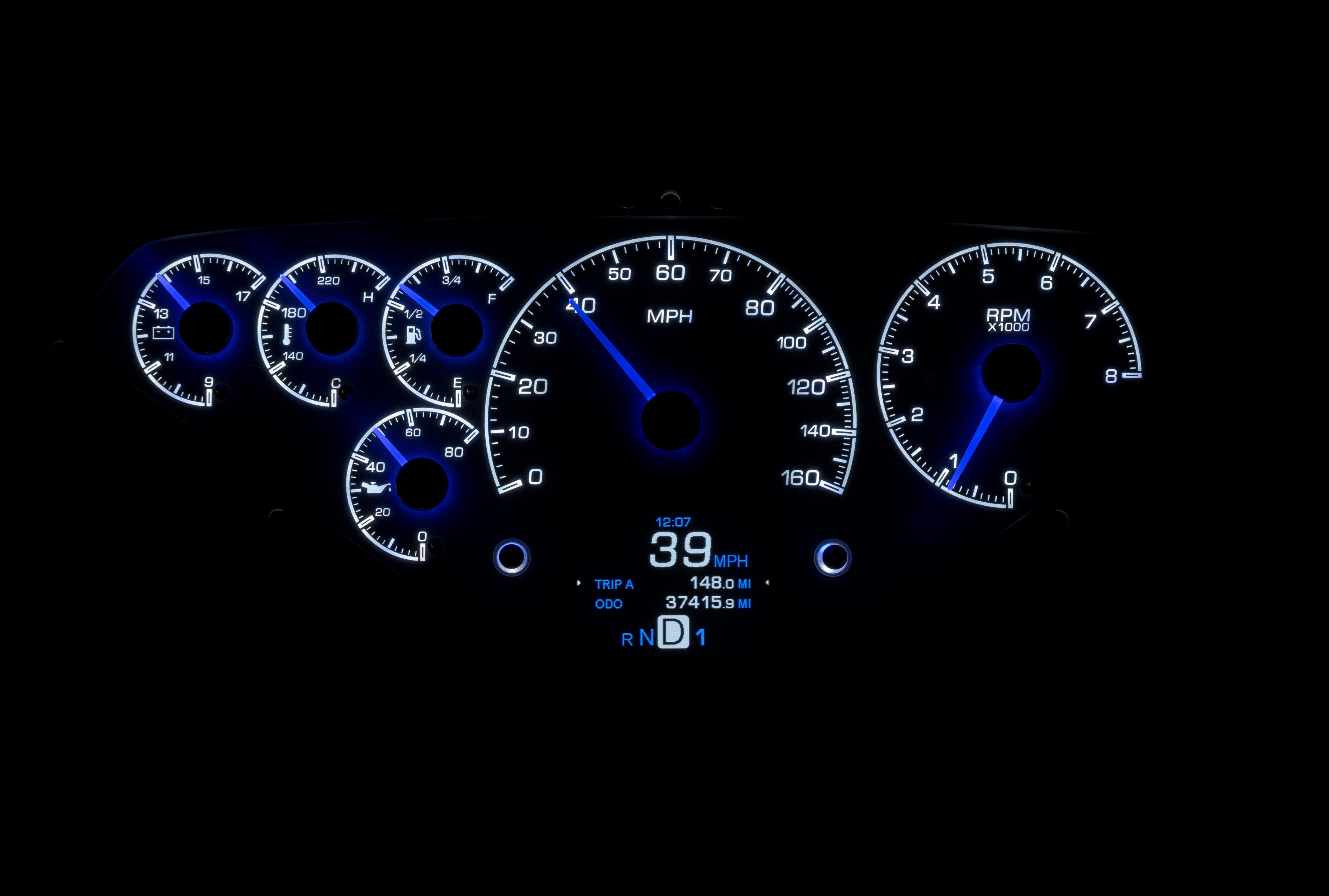 Dakota Digital HDX-55C-PU — 1955–1959 Chevy/GMC Truck HDX Instrument System