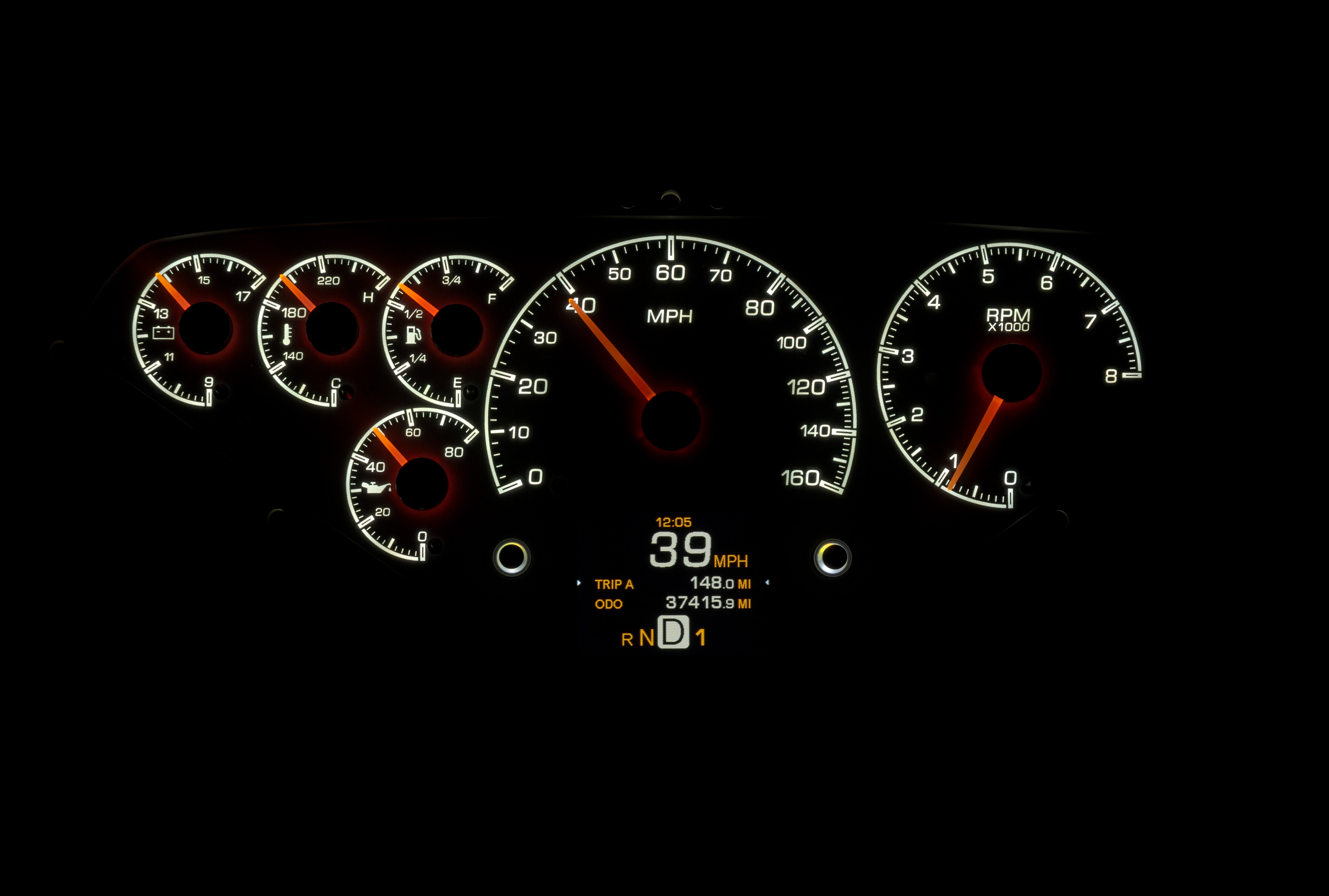 Dakota Digital HDX-55C-PU — 1955–1959 Chevy/GMC Truck HDX Instrument System