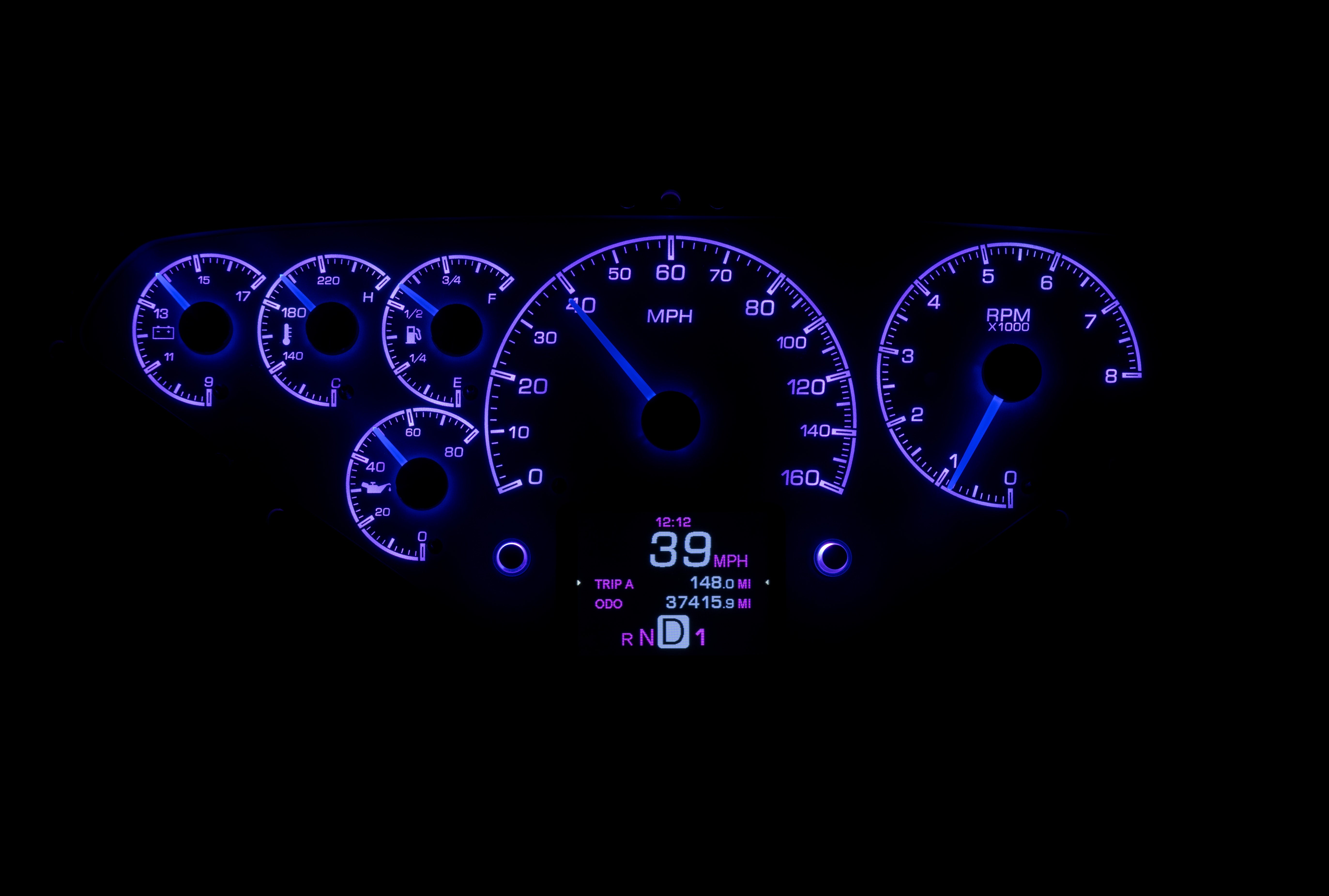 Dakota Digital HDX-55C-PU — 1955–1959 Chevy/GMC Truck HDX Instrument System