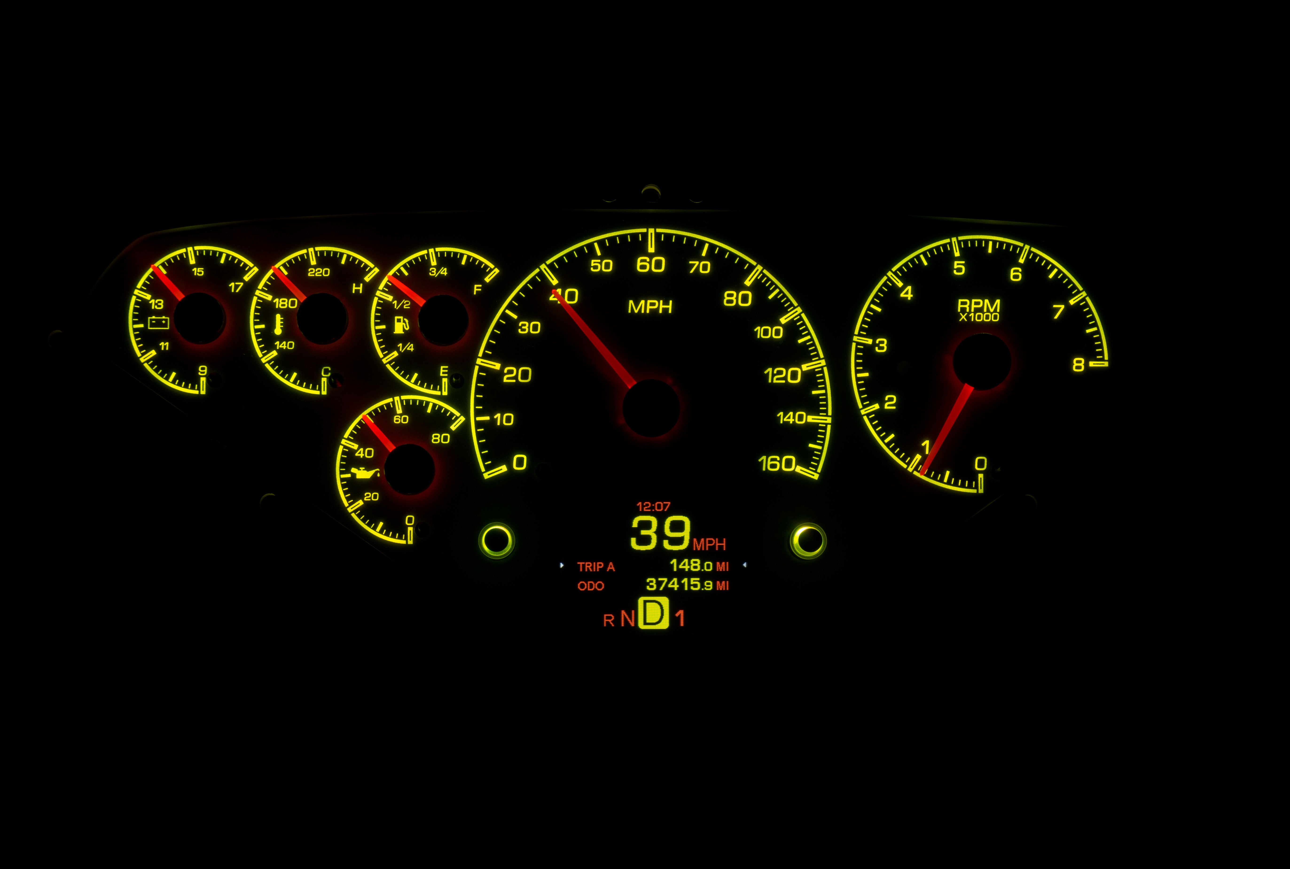 Dakota Digital HDX-55C-PU — 1955–1959 Chevy/GMC Truck HDX Instrument System