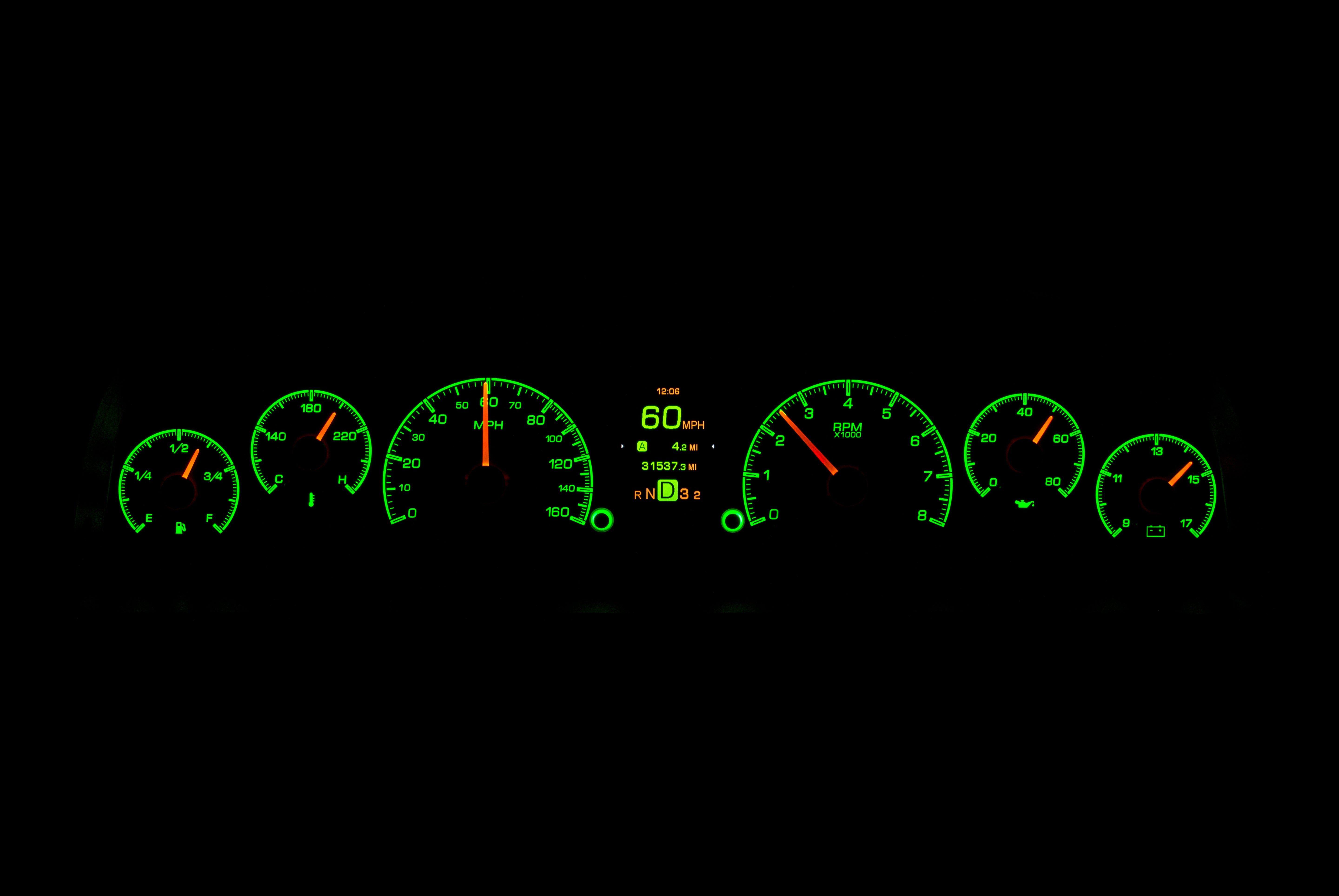 Dakota Digital HDX-60C-PU — 1960–1963 Chevy/GMC Truck HDX Instrument System