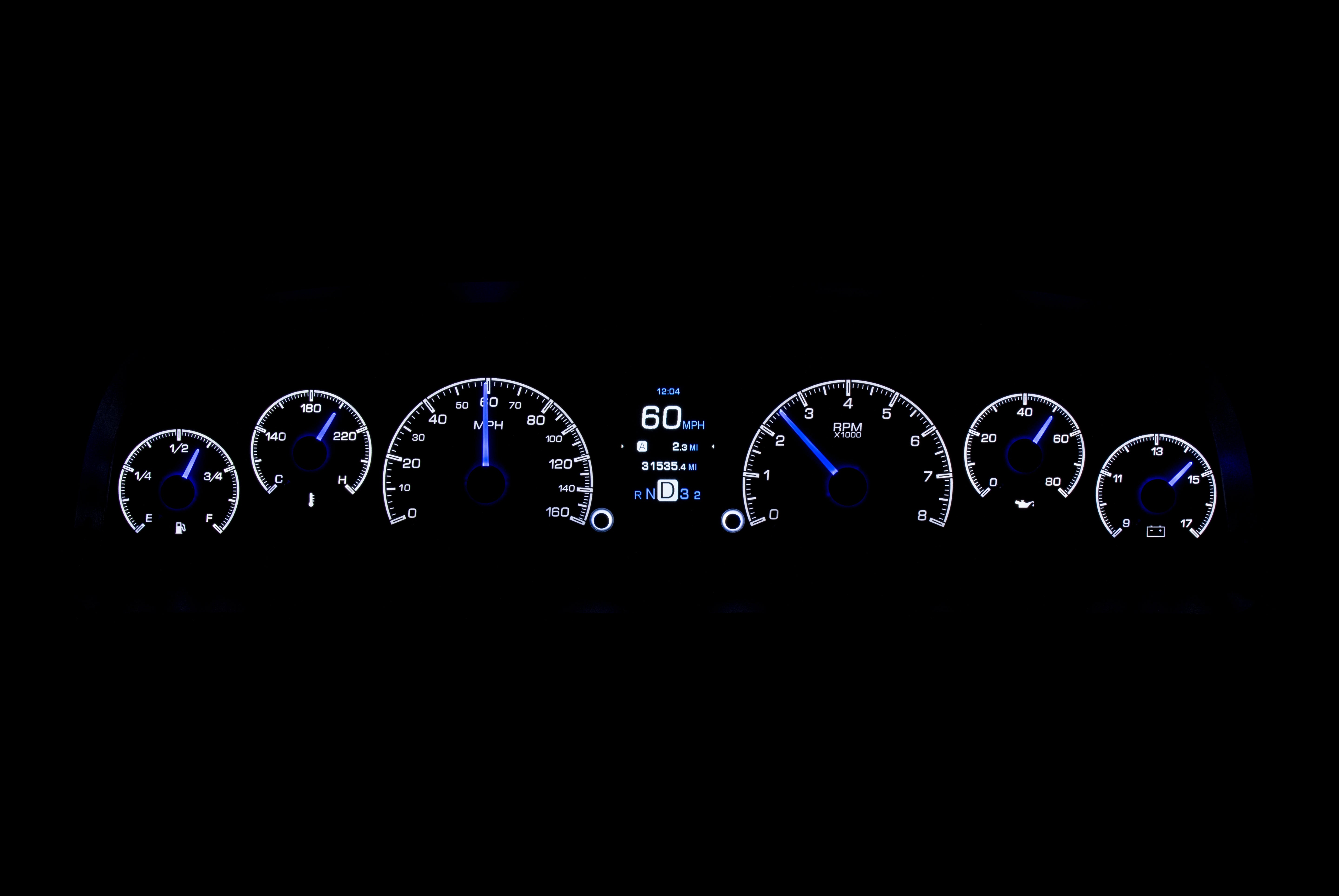 Dakota Digital HDX-60C-PU — 1960–1963 Chevy/GMC Truck HDX Instrument System