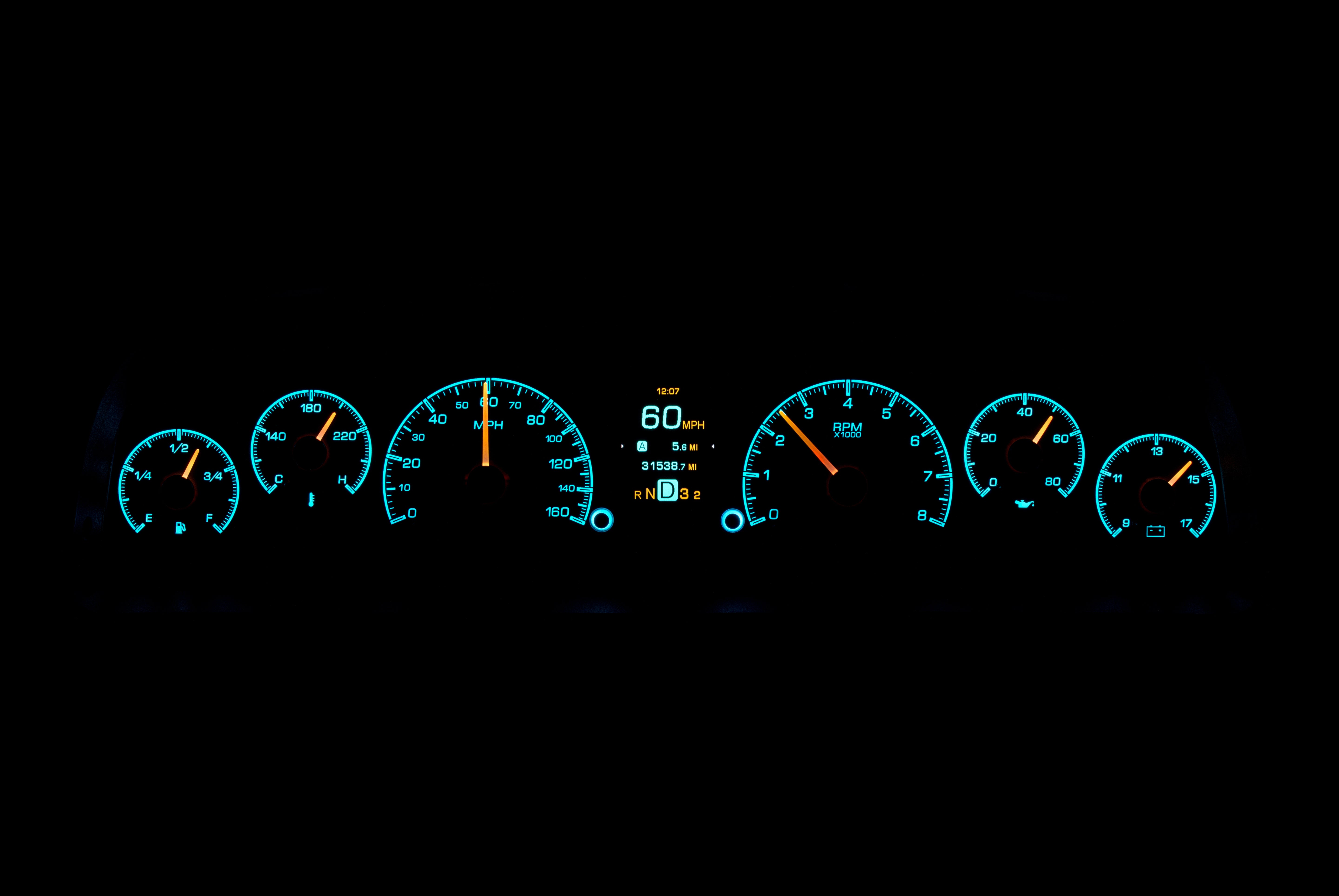 Dakota Digital HDX-60C-PU — 1960–1963 Chevy/GMC Truck HDX Instrument System