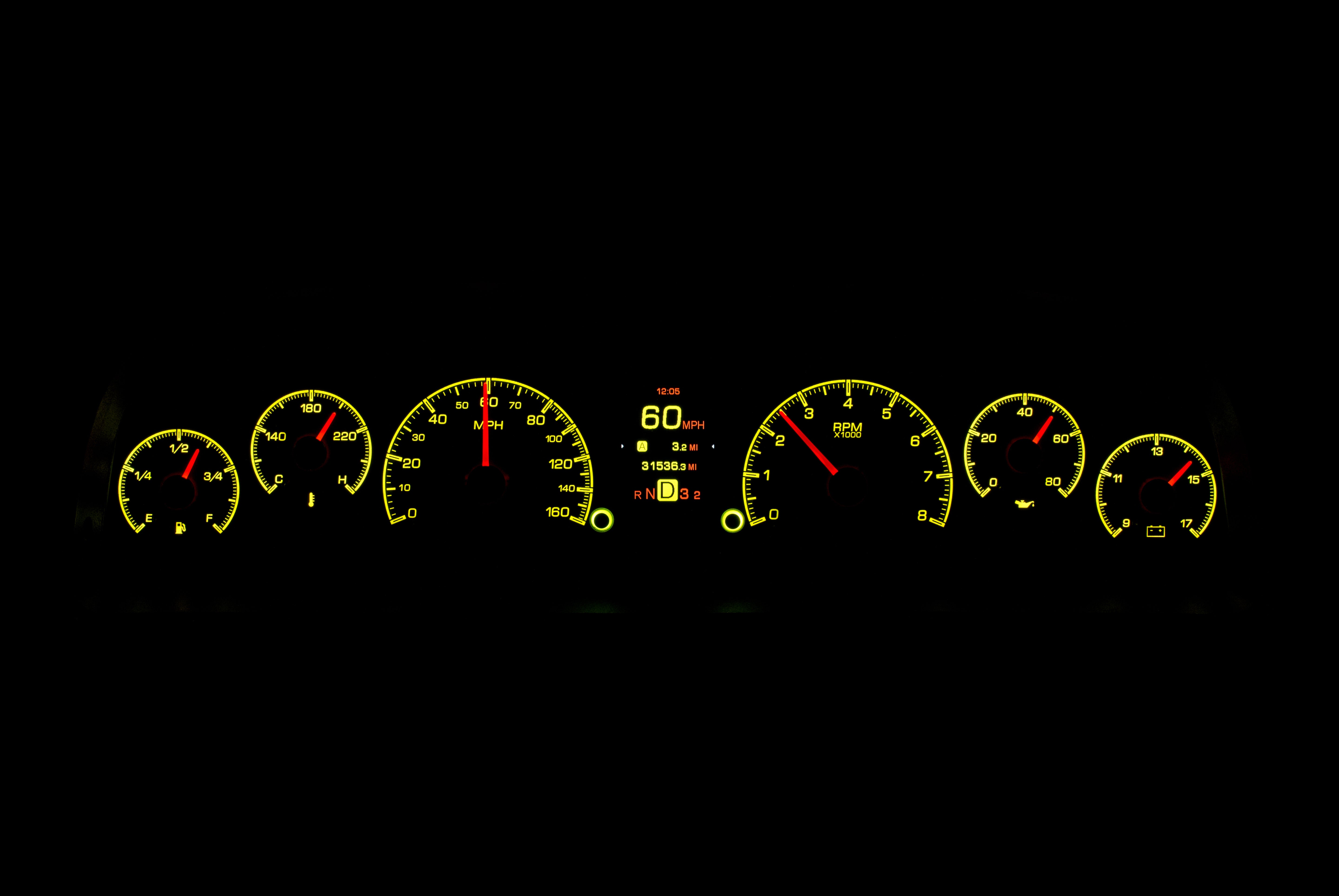 Dakota Digital HDX-60C-PU — 1960–1963 Chevy/GMC Truck HDX Instrument System
