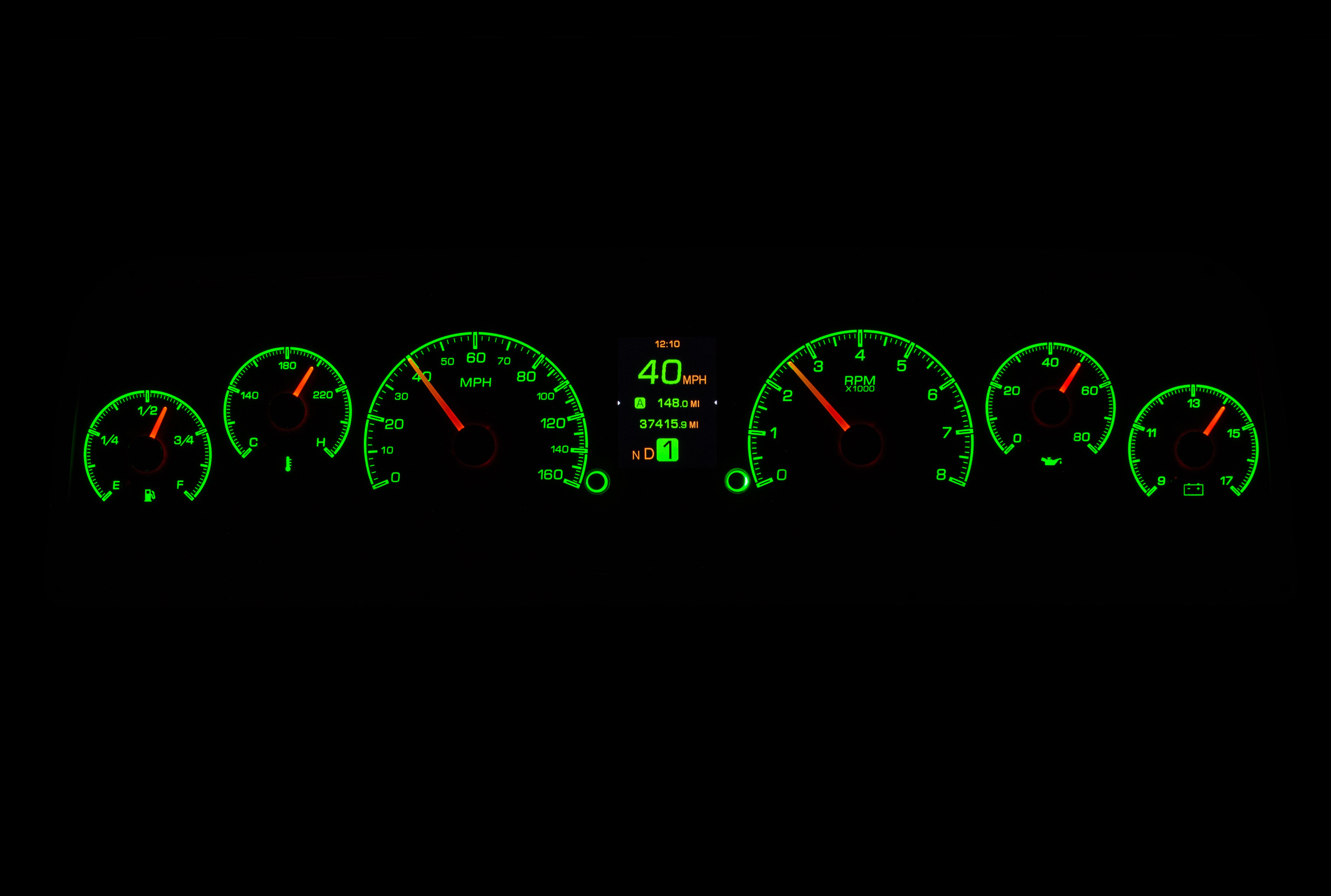 Dakota Digital HDX-64C-PU — 1964–1966 Chevy/GMC Truck HDX Instrument System