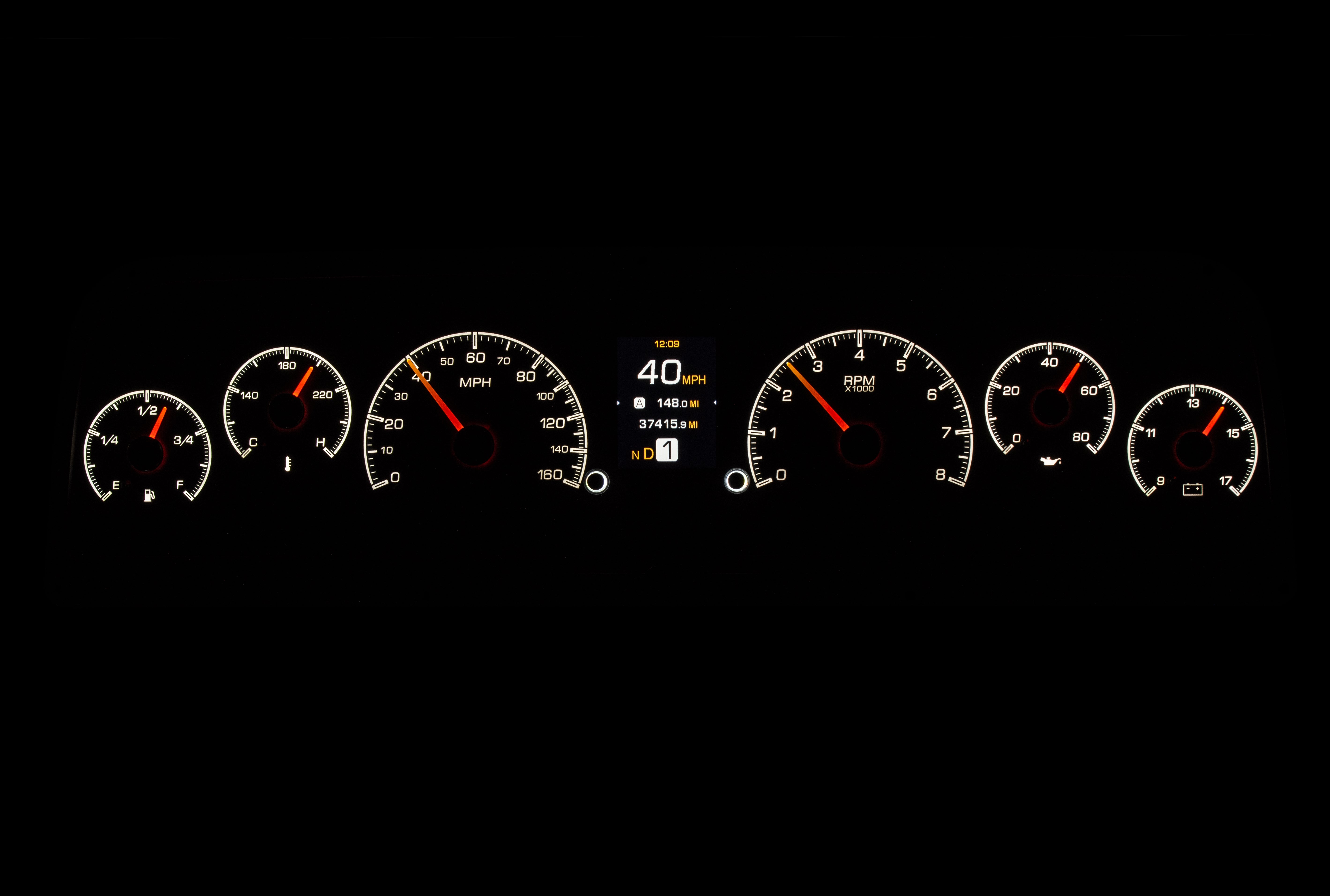 Dakota Digital HDX-64C-PU — 1964–1966 Chevy/GMC Truck HDX Instrument System