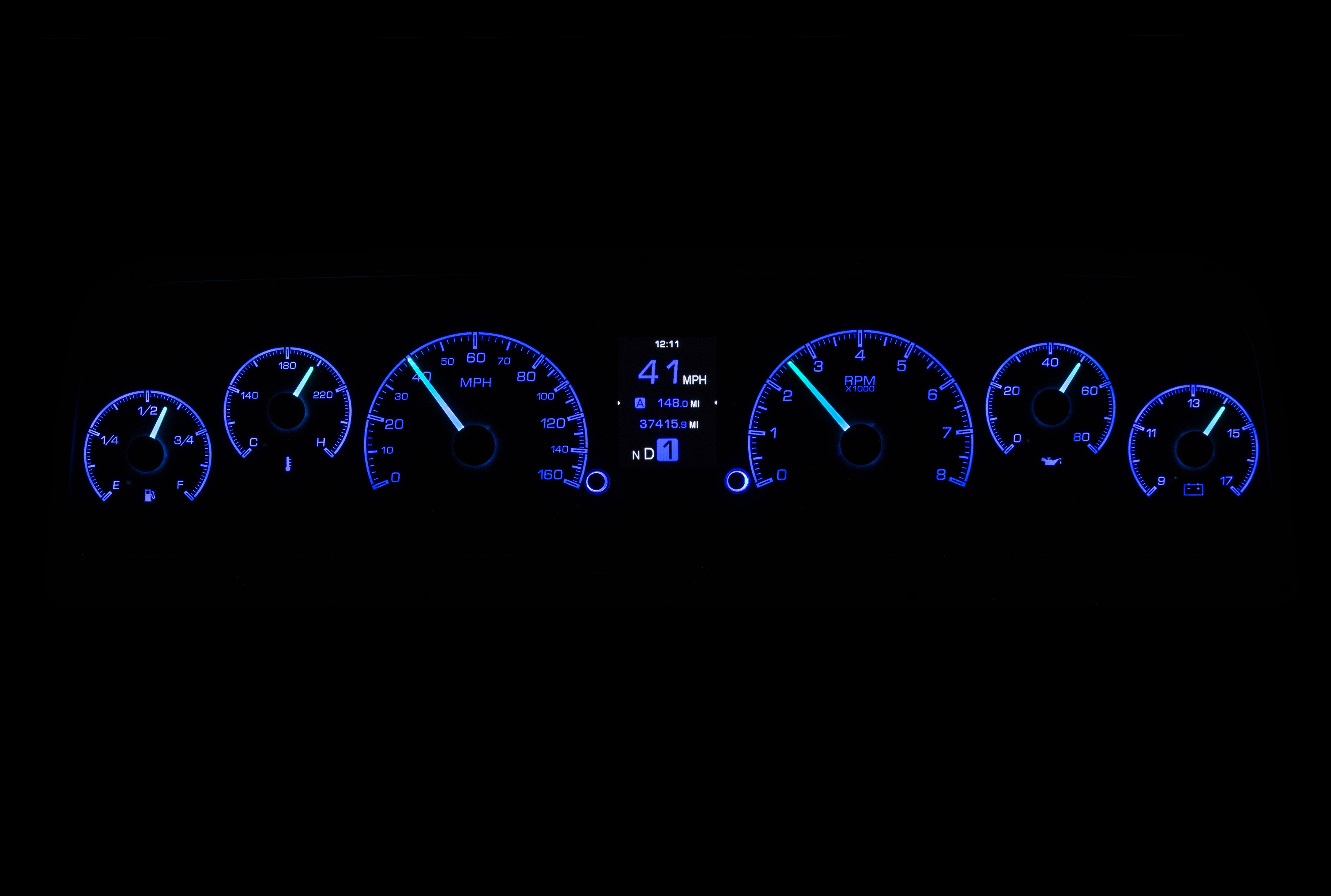 Dakota Digital HDX-64C-PU — 1964–1966 Chevy/GMC Truck HDX Instrument System