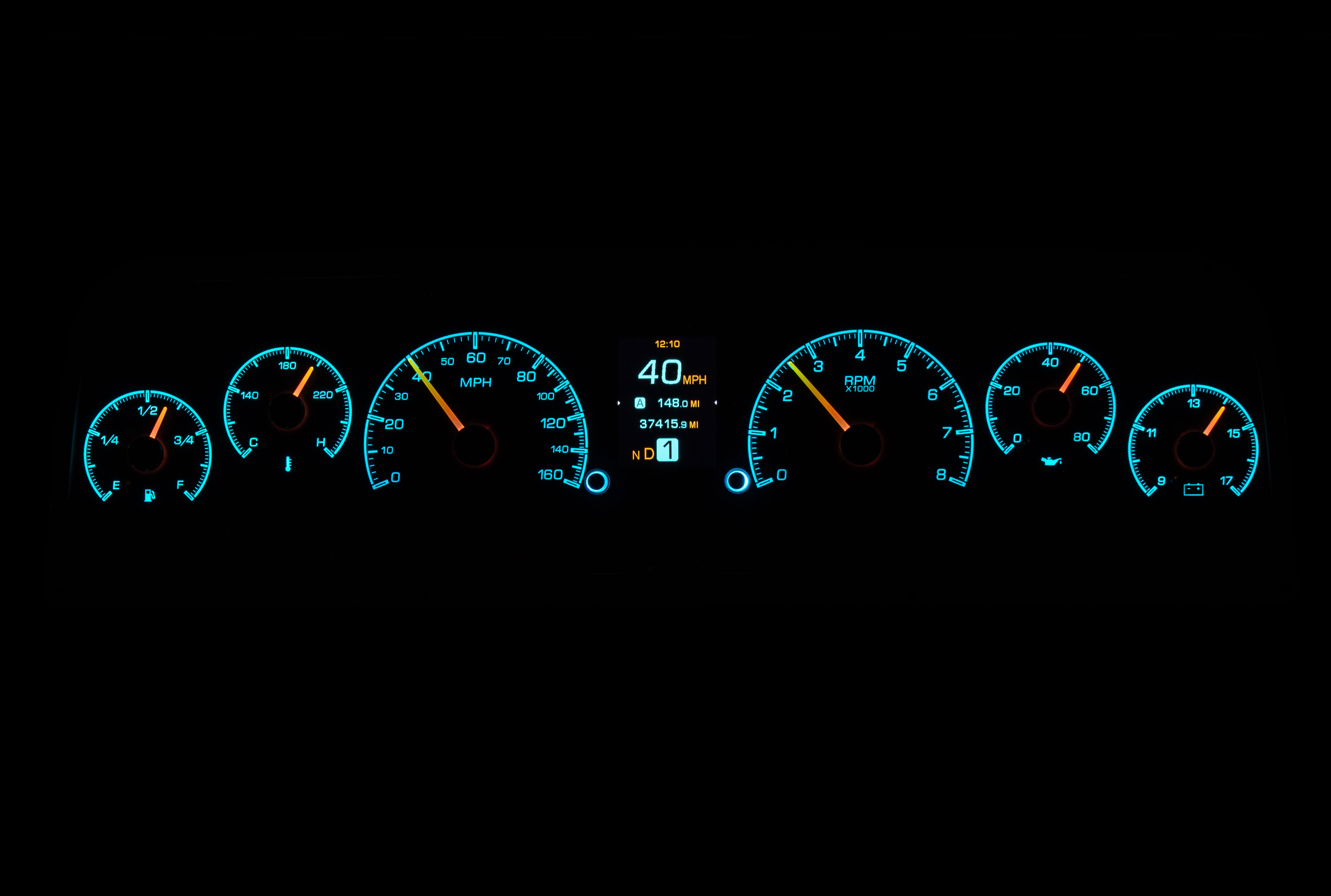 Dakota Digital HDX-64C-PU — 1964–1966 Chevy/GMC Truck HDX Instrument System