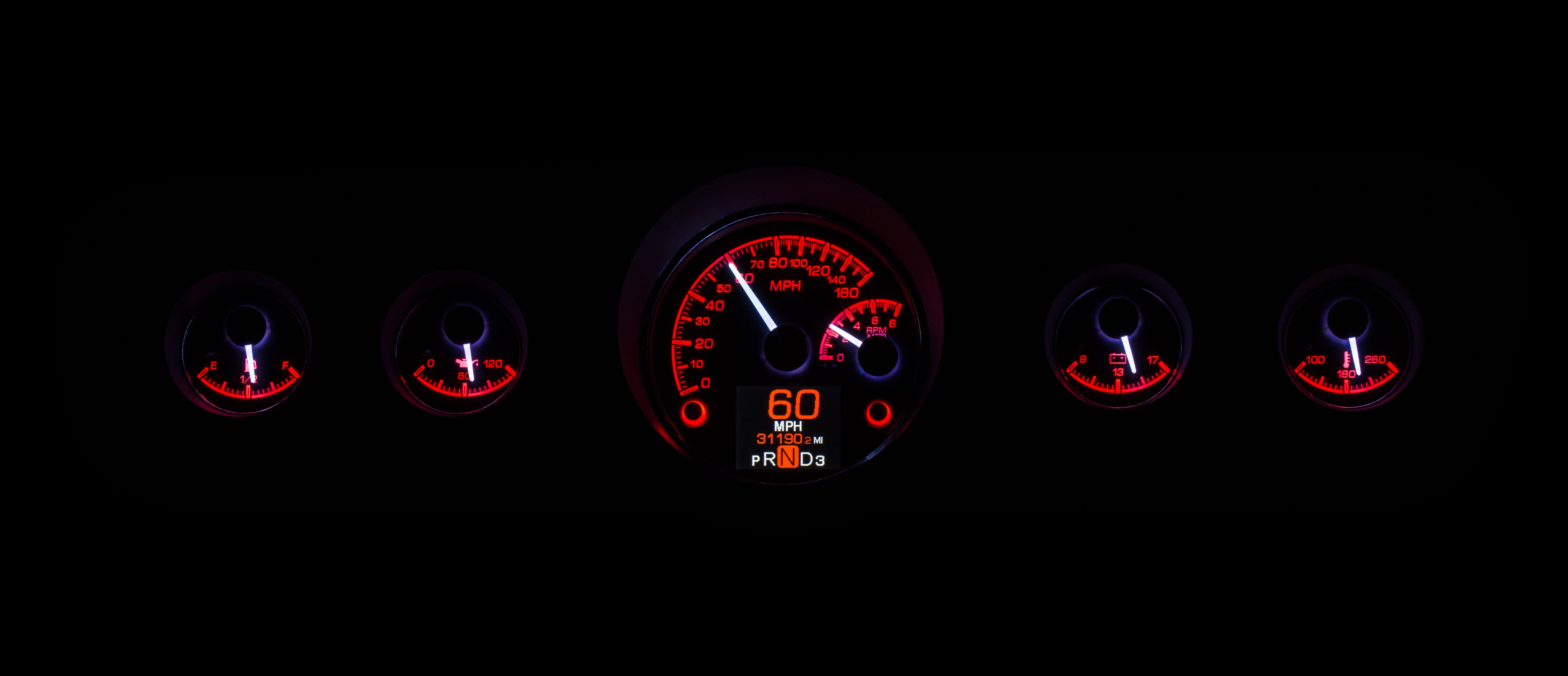 Dakota Digital HDX-65F-MUS — 1964.5–1966 Ford Mustang HDX Instrument System