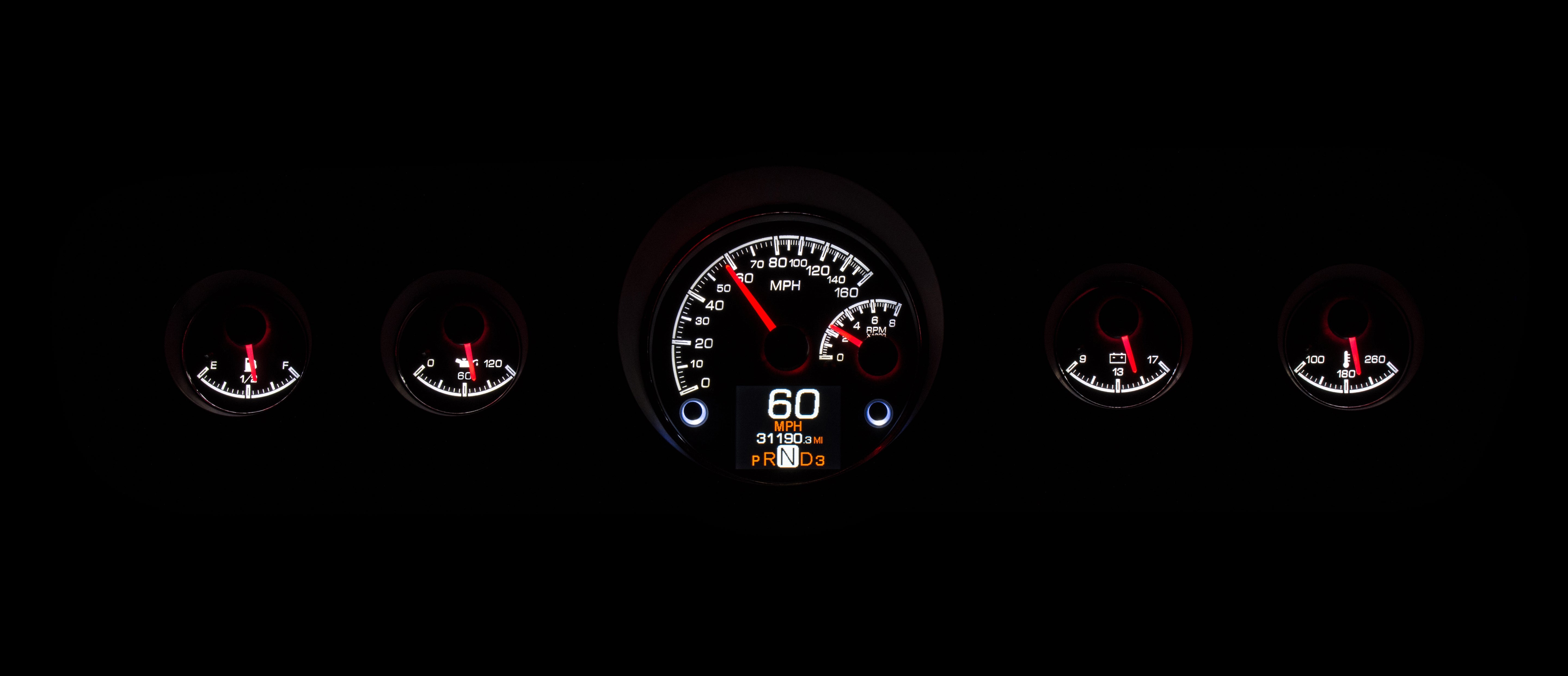 Dakota Digital HDX-65F-MUS — 1964.5–1966 Ford Mustang HDX Instrument System