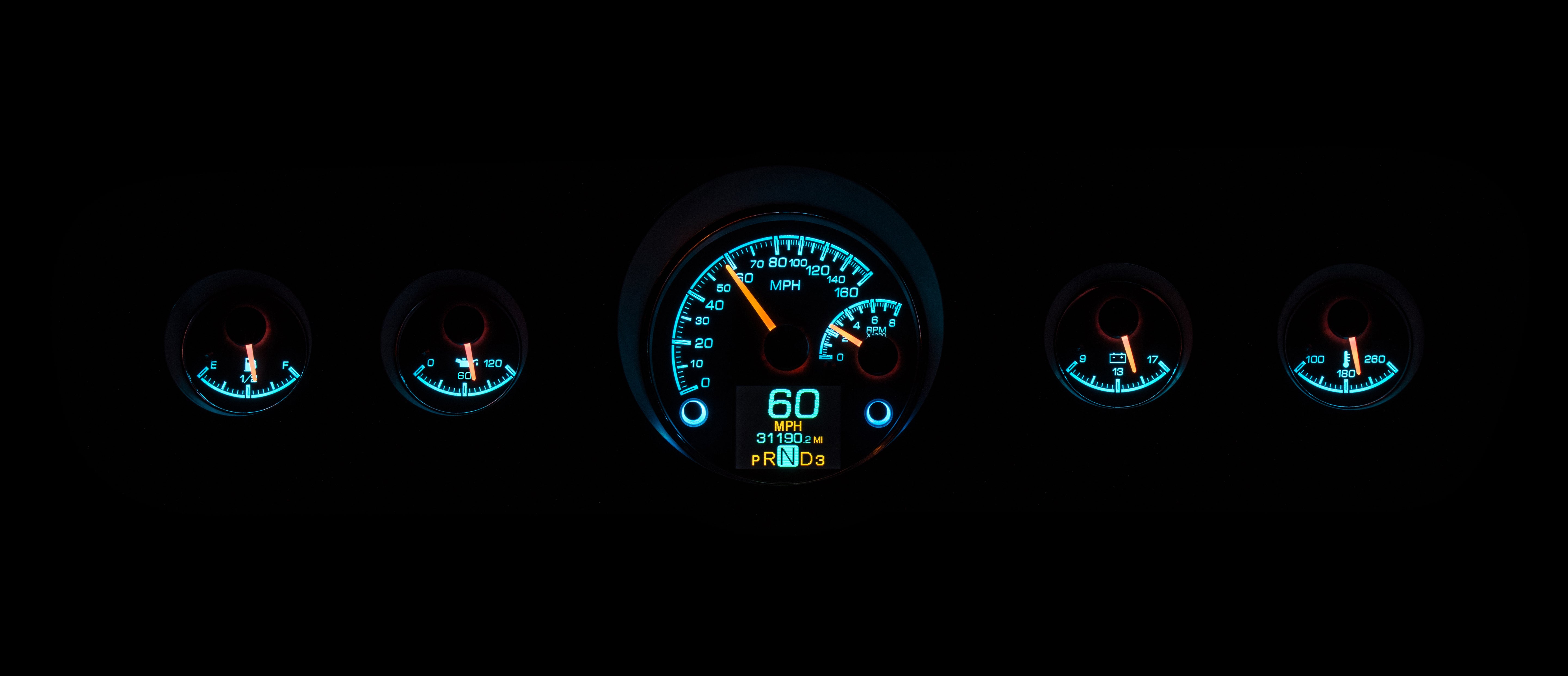 Dakota Digital HDX-65F-MUS — 1964.5–1966 Ford Mustang HDX Instrument System