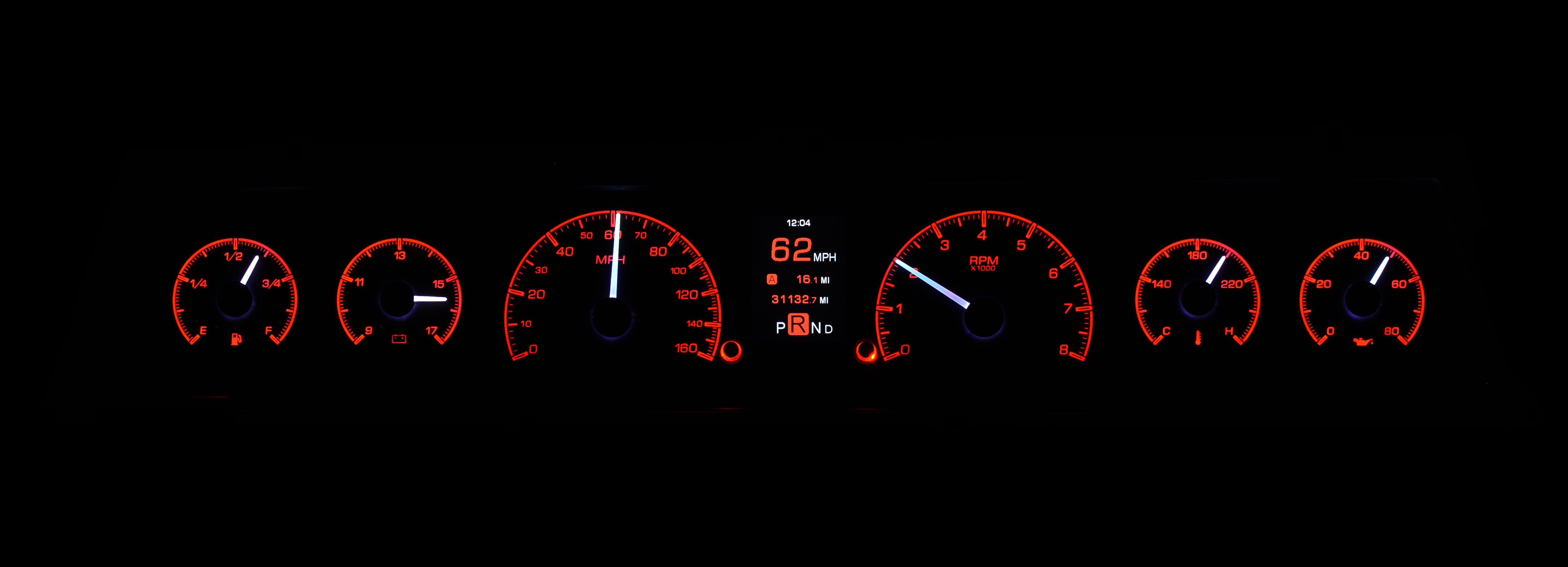 Dakota Digital HDX-66C-CVL — 1966–67 Chevy Chevelle/El Camino Chevelle/El Camino HDX Instruments