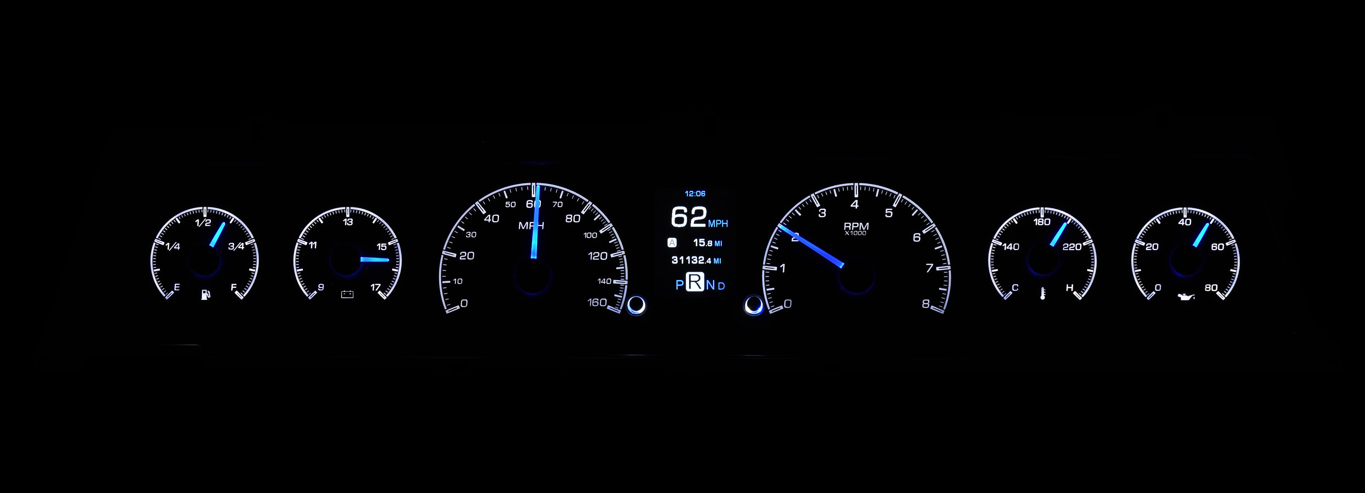 Dakota Digital HDX-66C-CVL — 1966–67 Chevy Chevelle/El Camino Chevelle/El Camino HDX Instruments