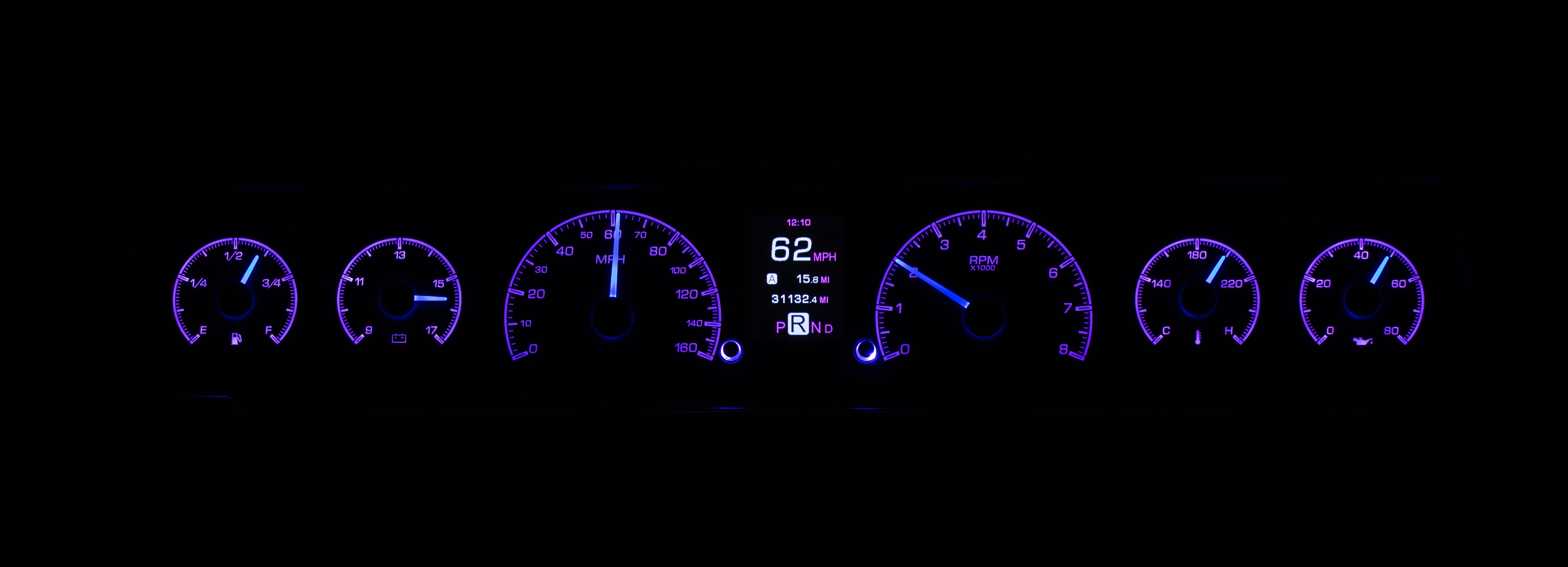Dakota Digital HDX-66C-CVL — 1966–67 Chevy Chevelle/El Camino Chevelle/El Camino HDX Instruments