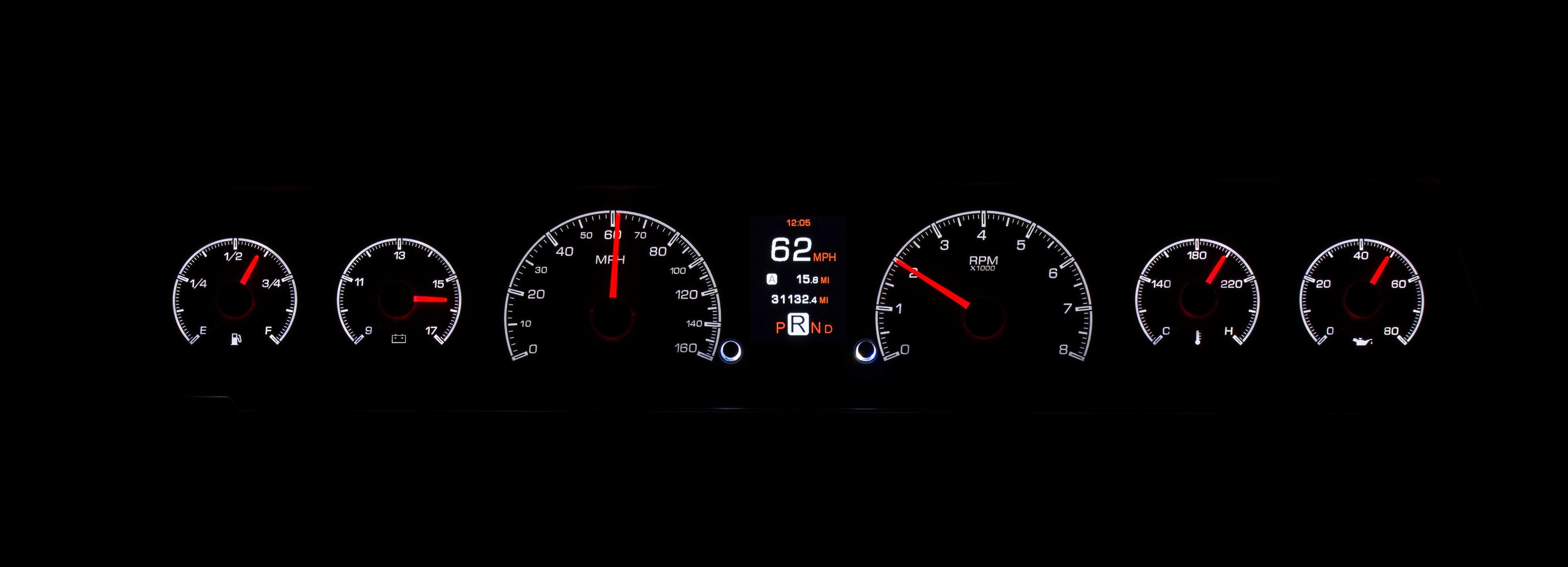 Dakota Digital HDX-66C-CVL — 1966–67 Chevy Chevelle/El Camino Chevelle/El Camino HDX Instruments