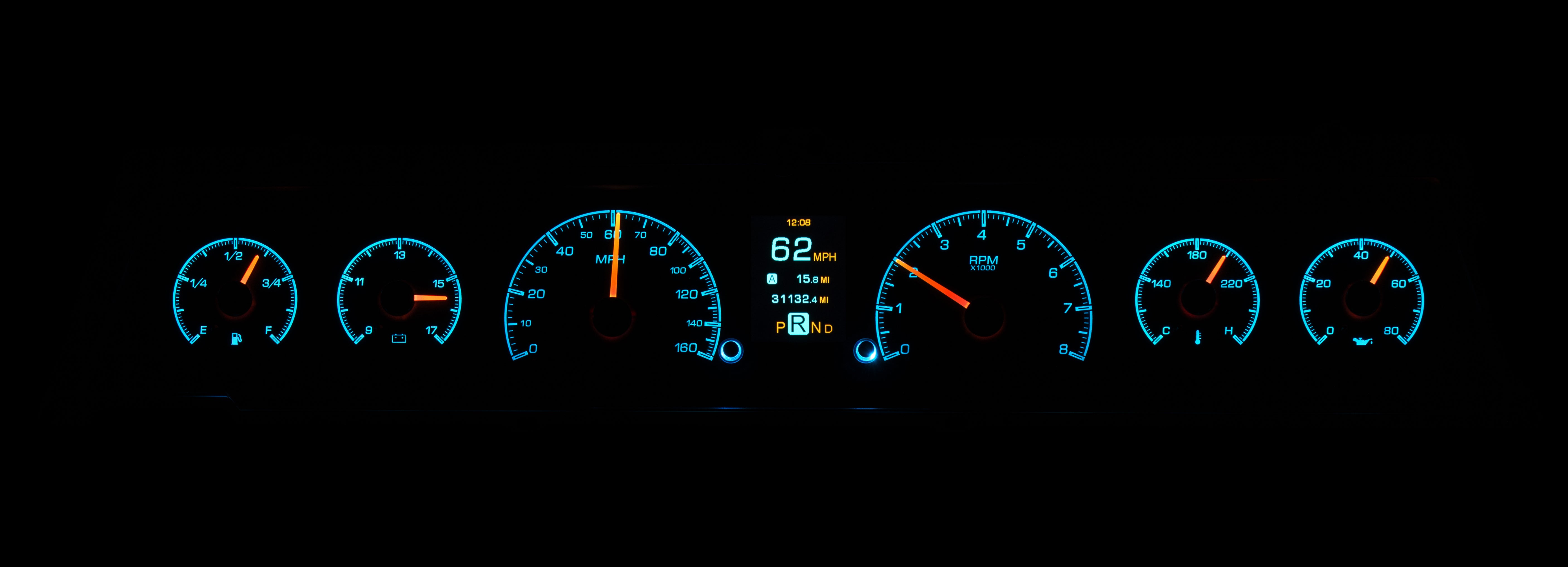 Dakota Digital HDX-66C-CVL — 1966–67 Chevy Chevelle/El Camino Chevelle/El Camino HDX Instruments