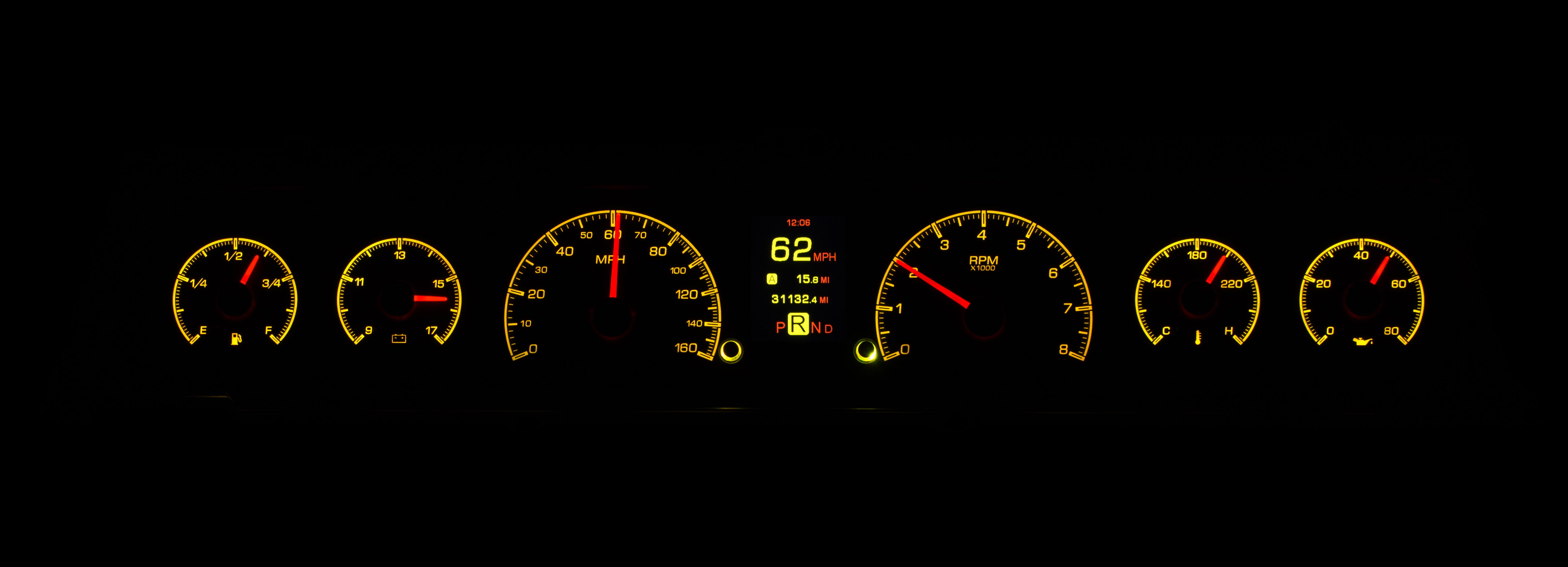 Dakota Digital HDX-66C-CVL — 1966–67 Chevy Chevelle/El Camino Chevelle/El Camino HDX Instruments