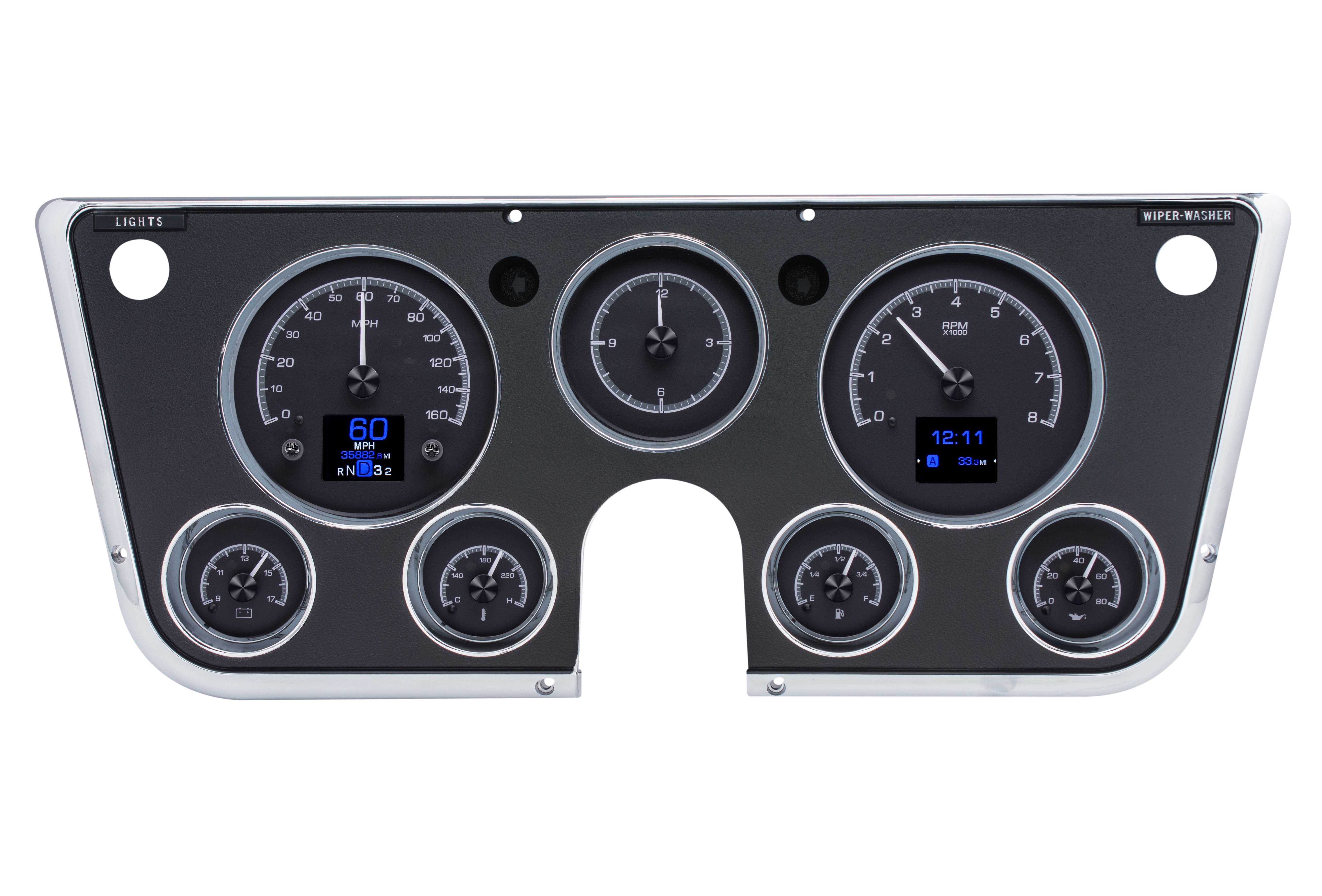Dakota Digital HDX-67C-PU — 1967–1972 Chevy/GMC C10 Truck HDX Instrument System
