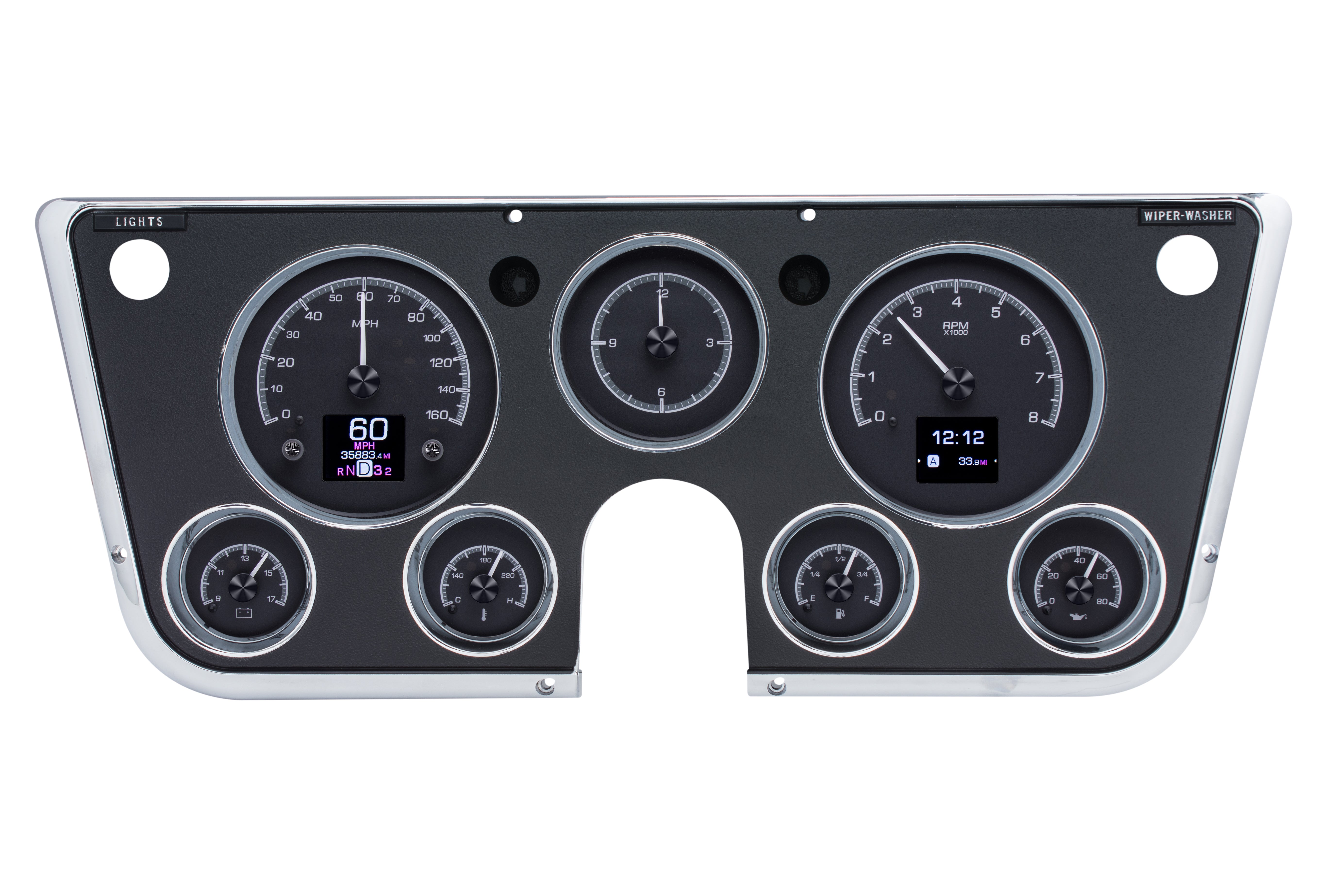 Dakota Digital HDX-67C-PU — 1967–1972 Chevy/GMC C10 Truck HDX Instrument System