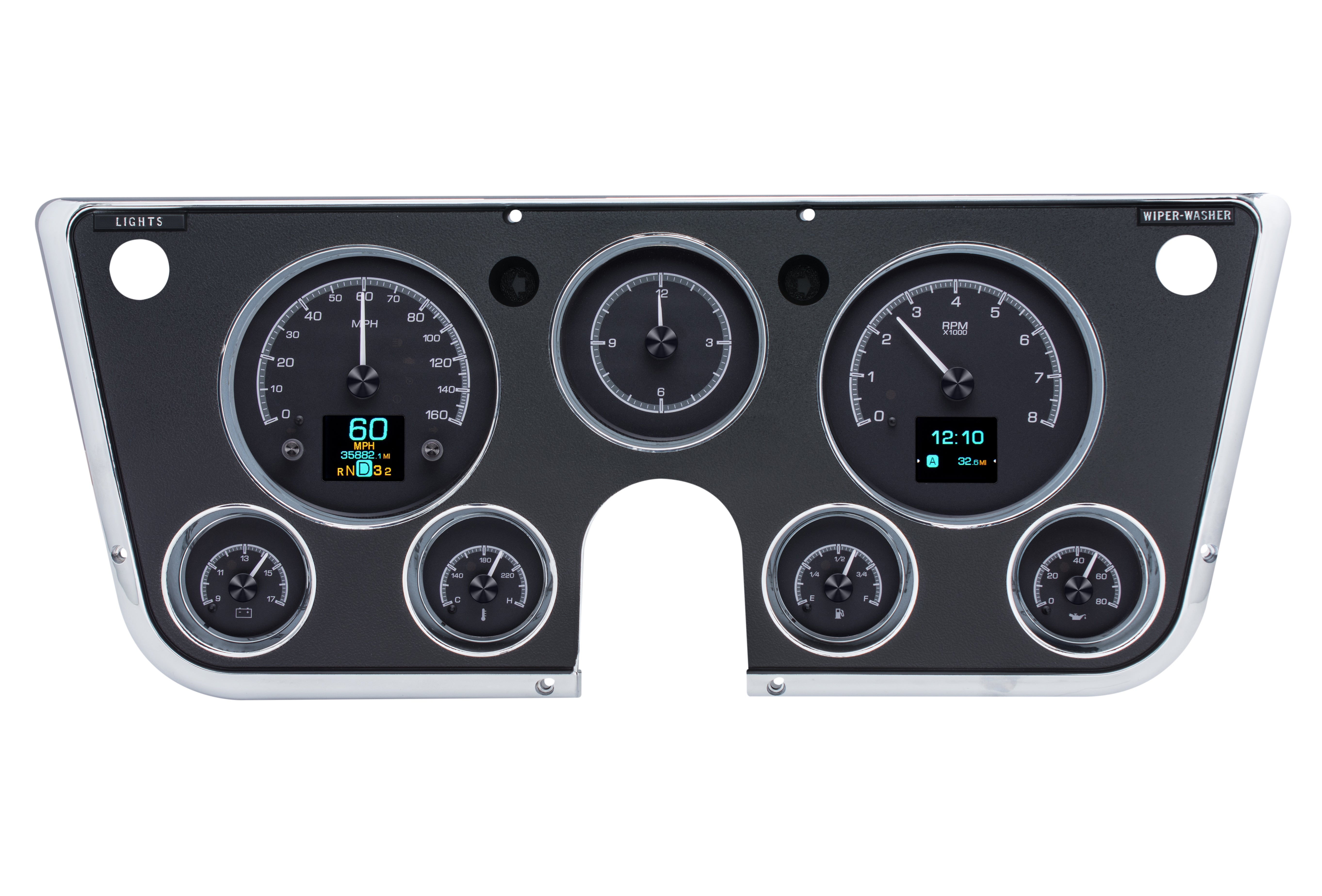 Dakota Digital HDX-67C-PU — 1967–1972 Chevy/GMC C10 Truck HDX Instrument System