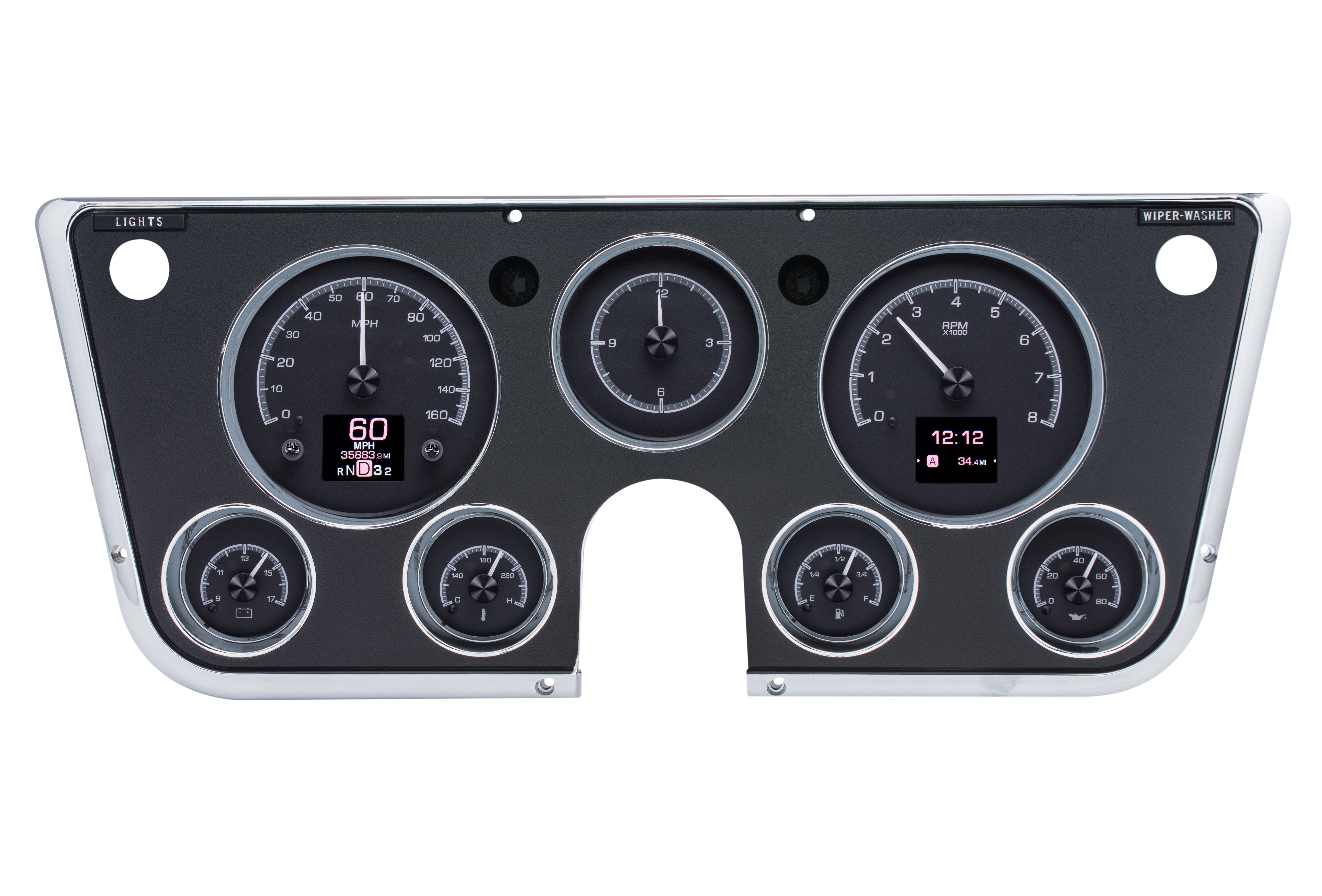 Dakota Digital HDX-67C-PU — 1967–1972 Chevy/GMC C10 Truck HDX Instrument System