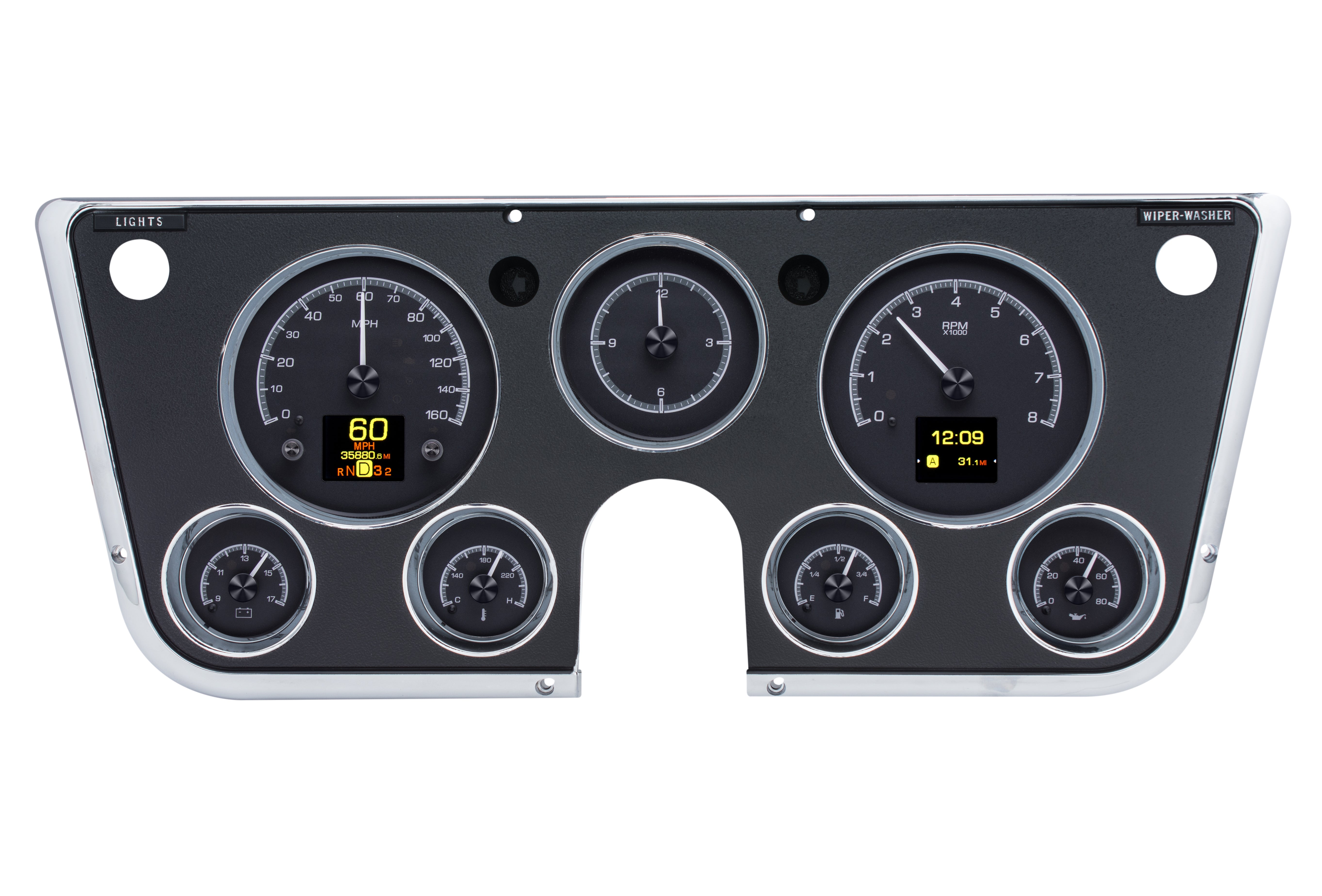 Dakota Digital HDX-67C-PU — 1967–1972 Chevy/GMC C10 Truck HDX Instrument System