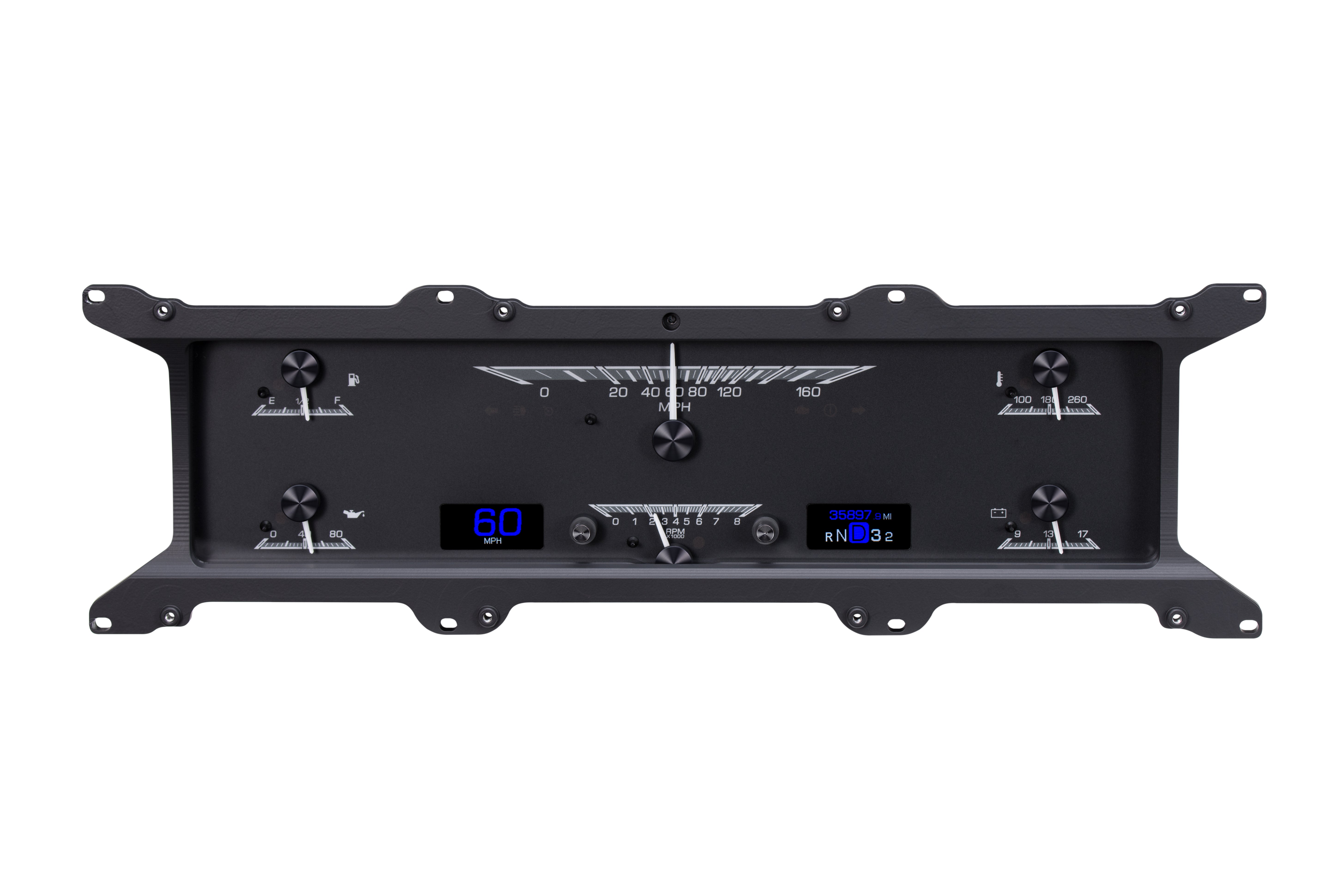 Dakota Digital HDX-67F-PU — 1967–72 Ford F-100 / F-Series HDX Gauge