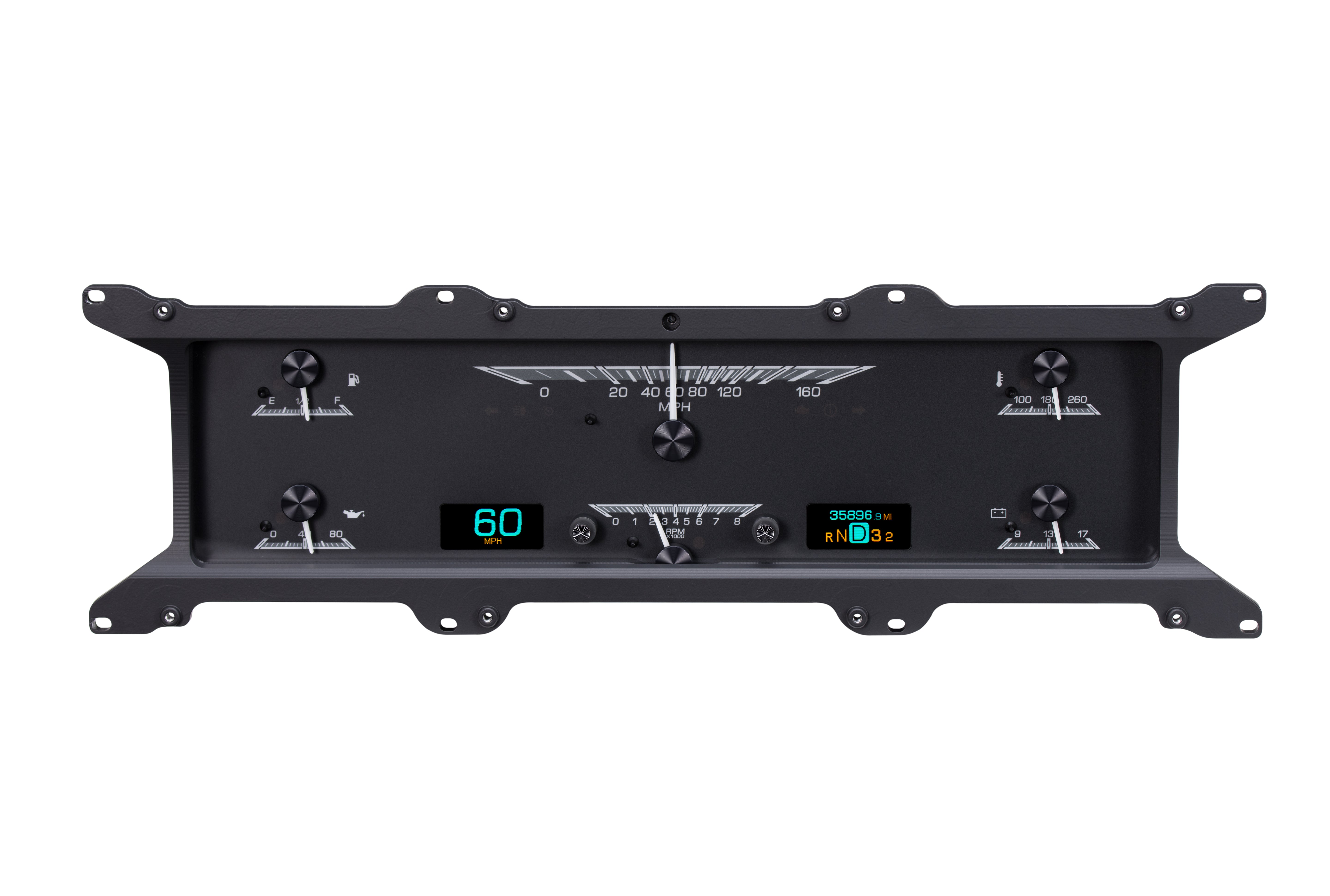Dakota Digital HDX-67F-PU — 1967–72 Ford F-100 / F-Series HDX Gauge