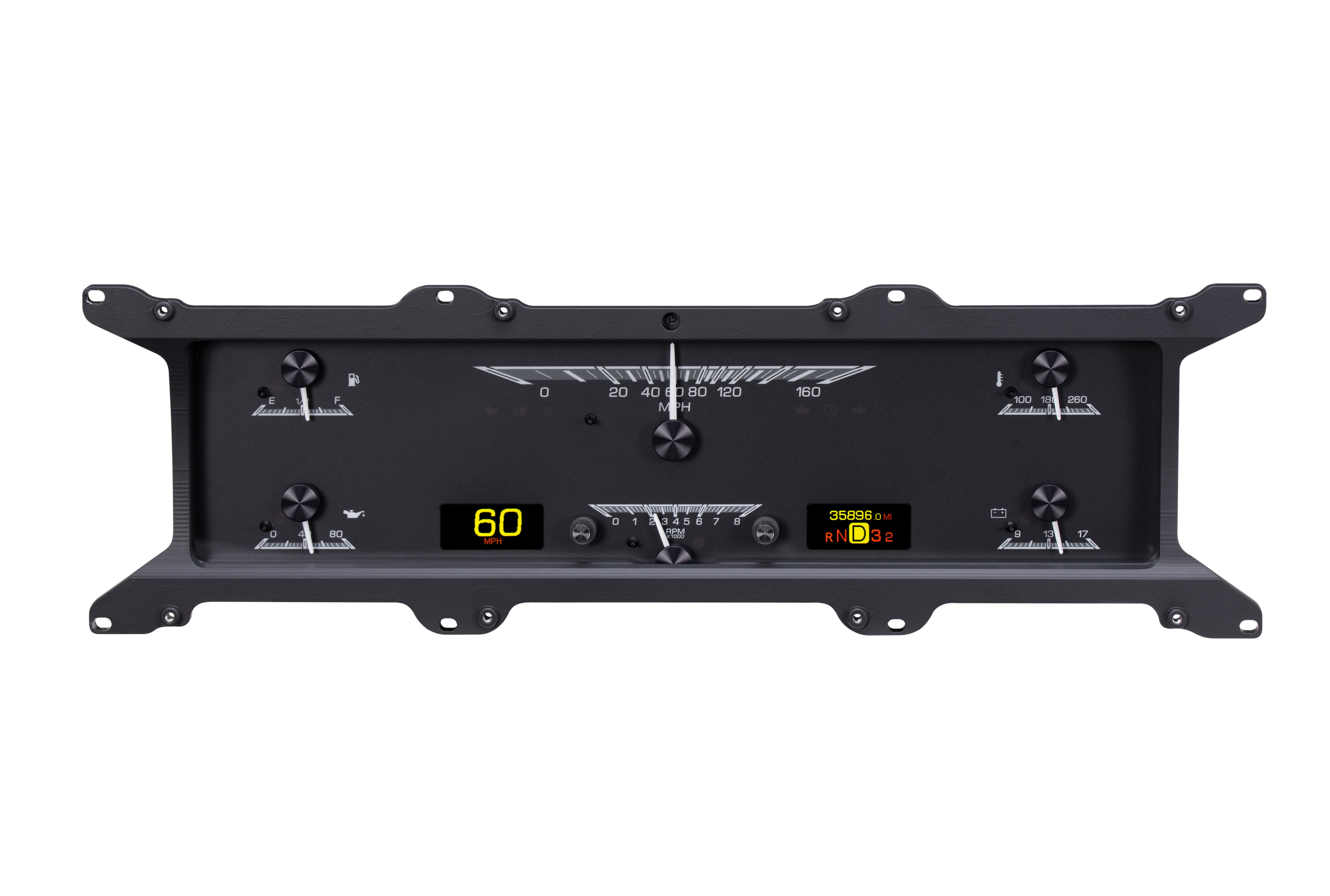 Dakota Digital HDX-67F-PU — 1967–72 Ford F-100 / F-Series HDX Gauge