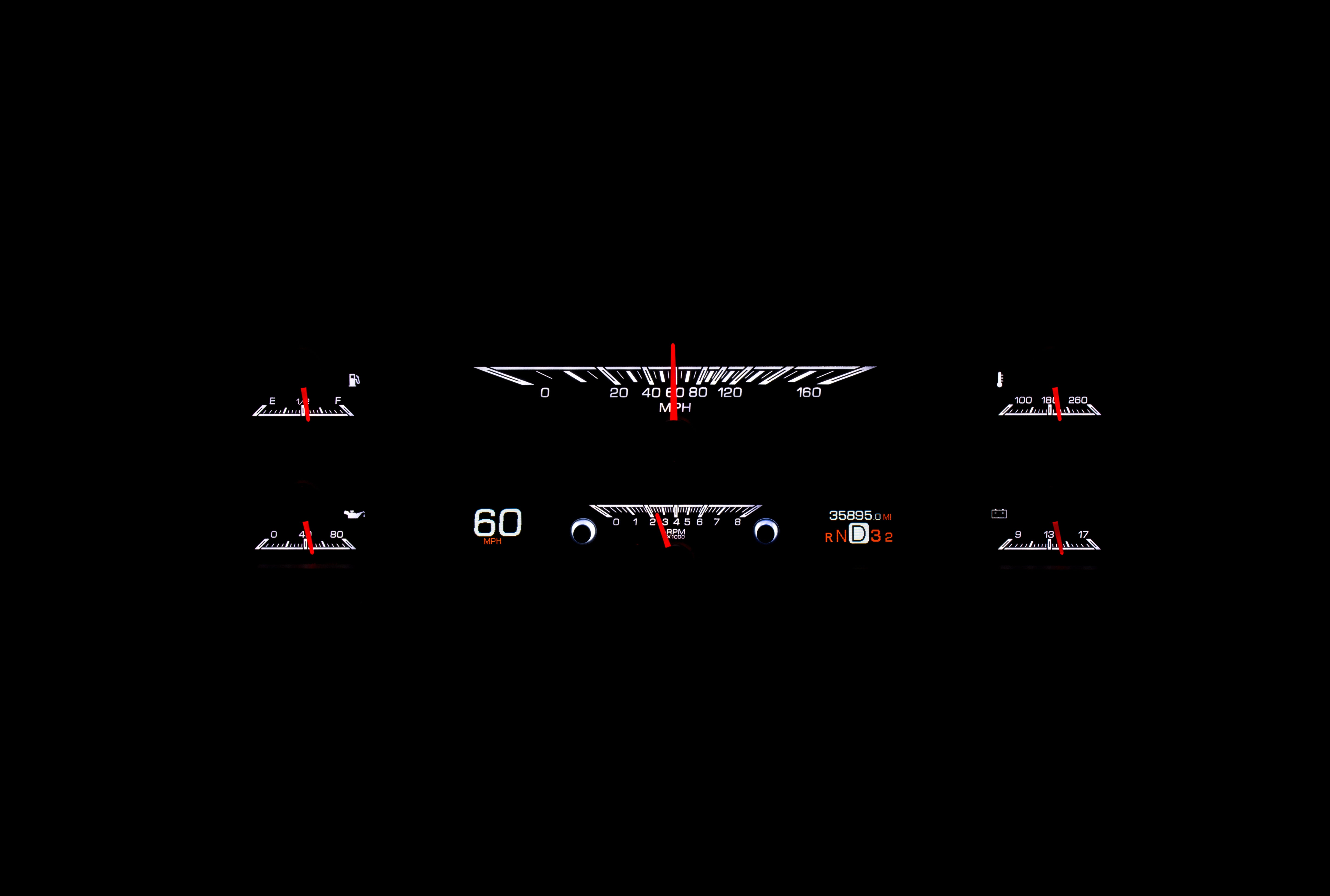Dakota Digital HDX-67F-PU — 1967–72 Ford F-100 / F-Series HDX Gauge
