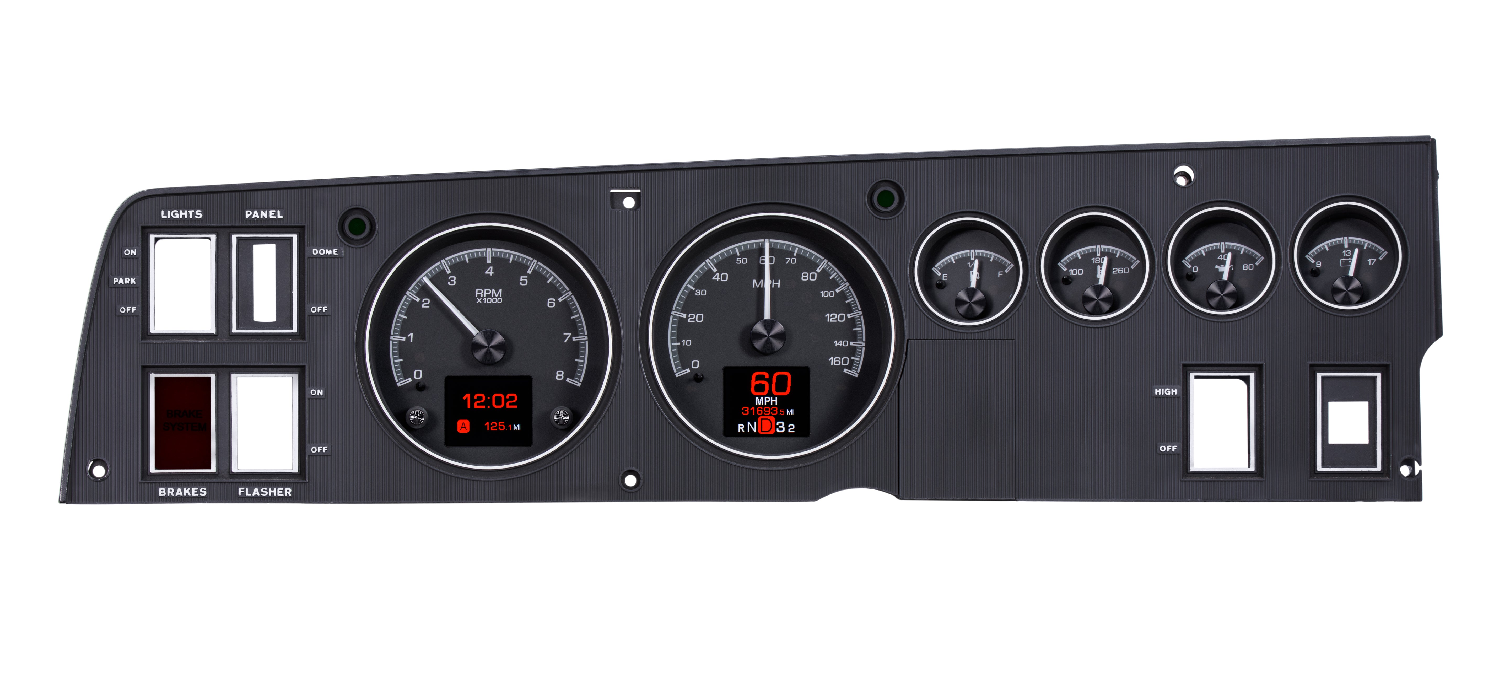 Dakota Digital HDX-68D-CHG — 1968–70 Dodge Charger HDX Gauge