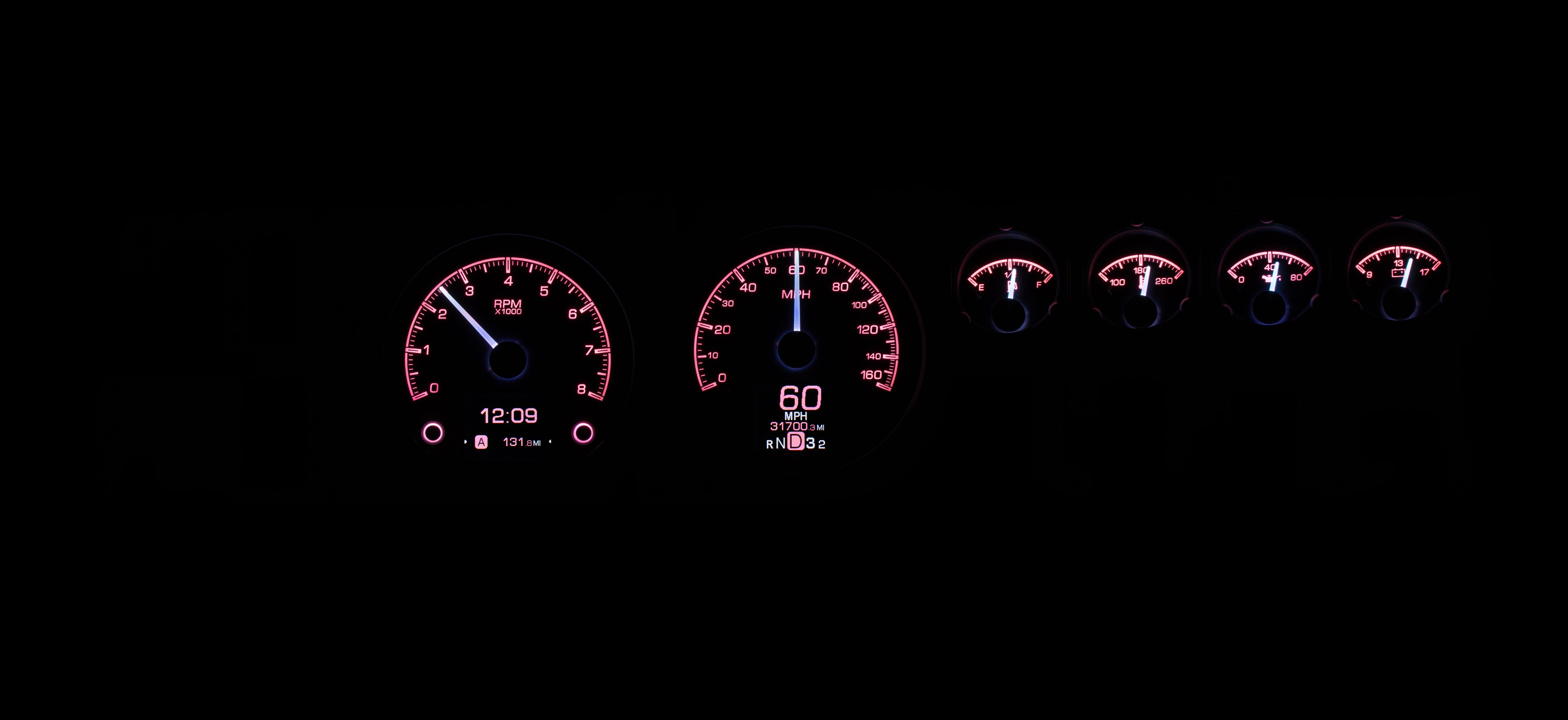 Dakota Digital HDX-68D-CHG — 1968–70 Dodge Charger HDX Gauge