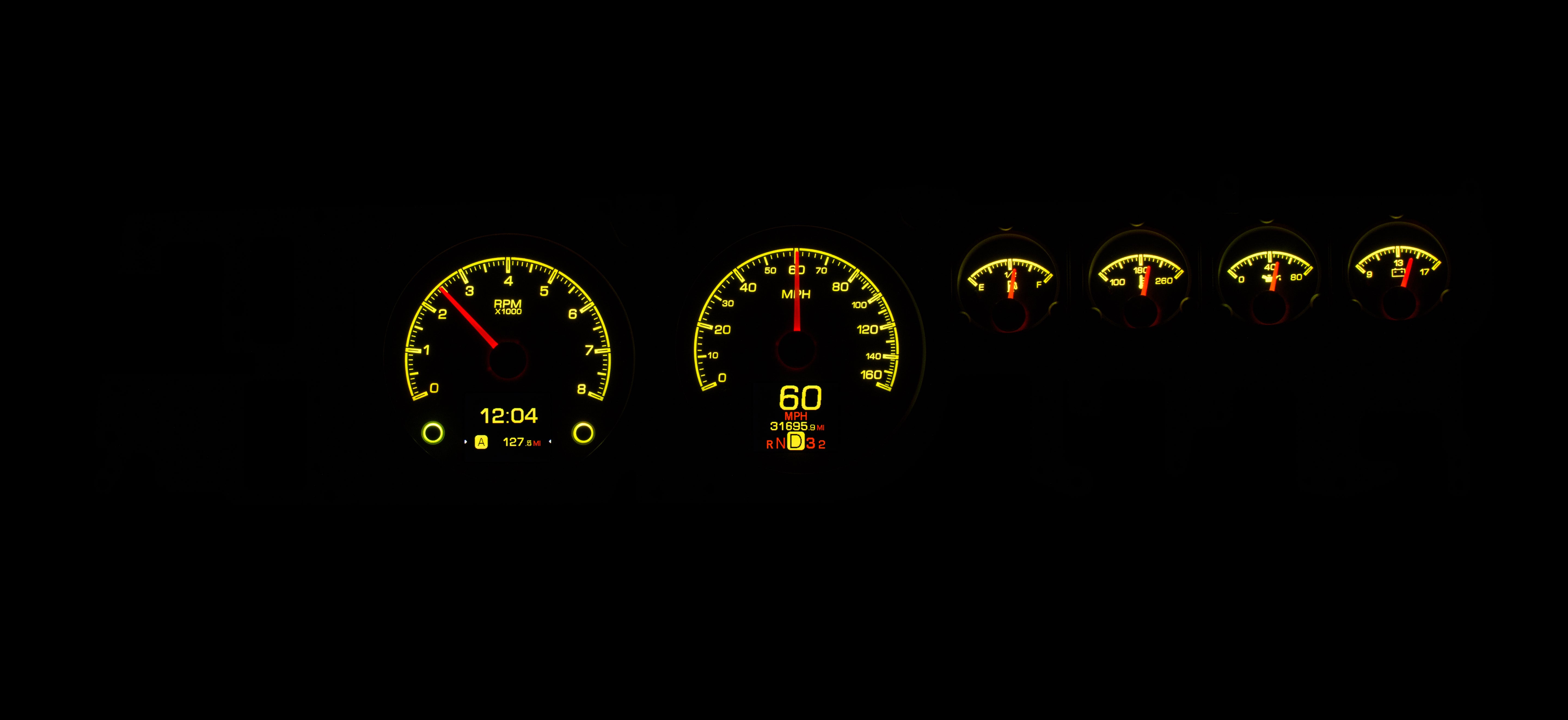 Dakota Digital HDX-68D-CHG — 1968–70 Dodge Charger HDX Gauge