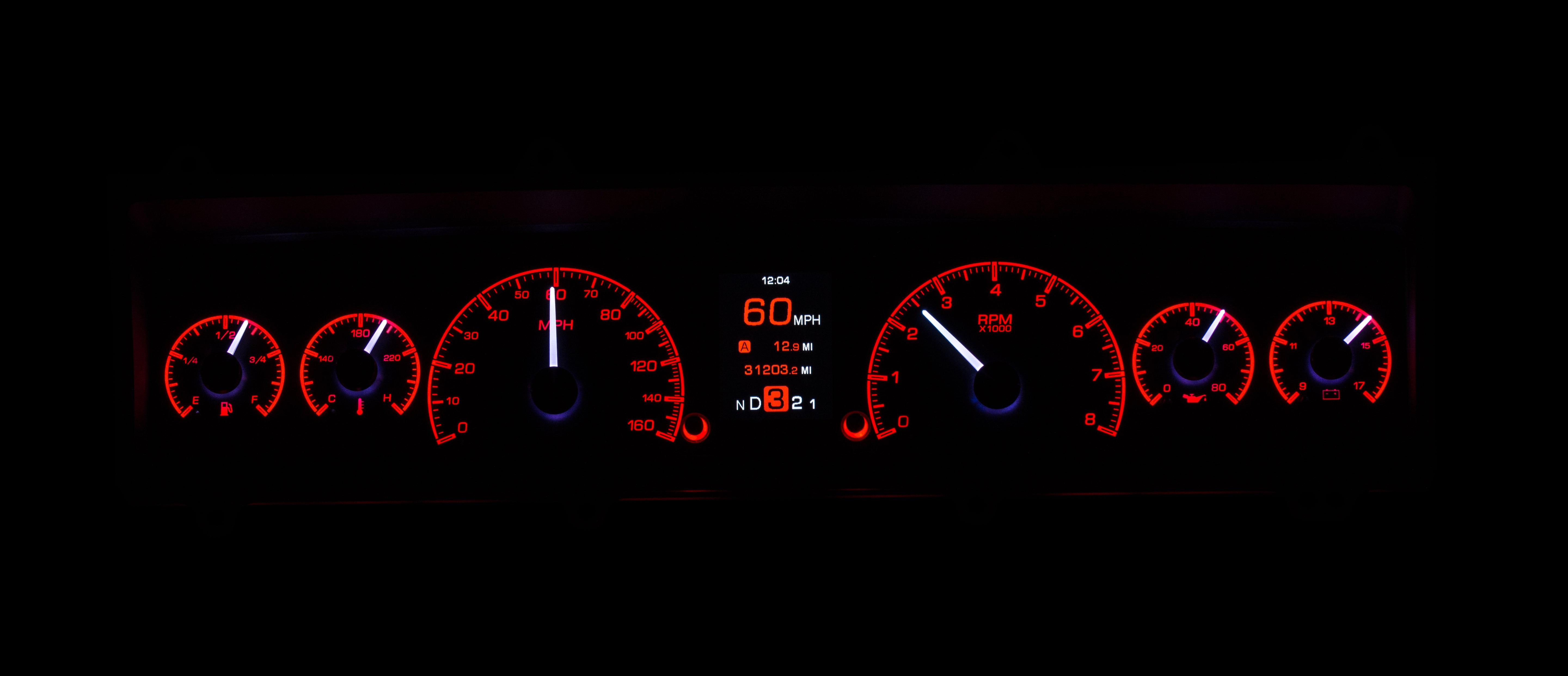 Dakota Digital HDX-69C-NOV — 1969–76 Chevy Nova HDX Gauge Kit