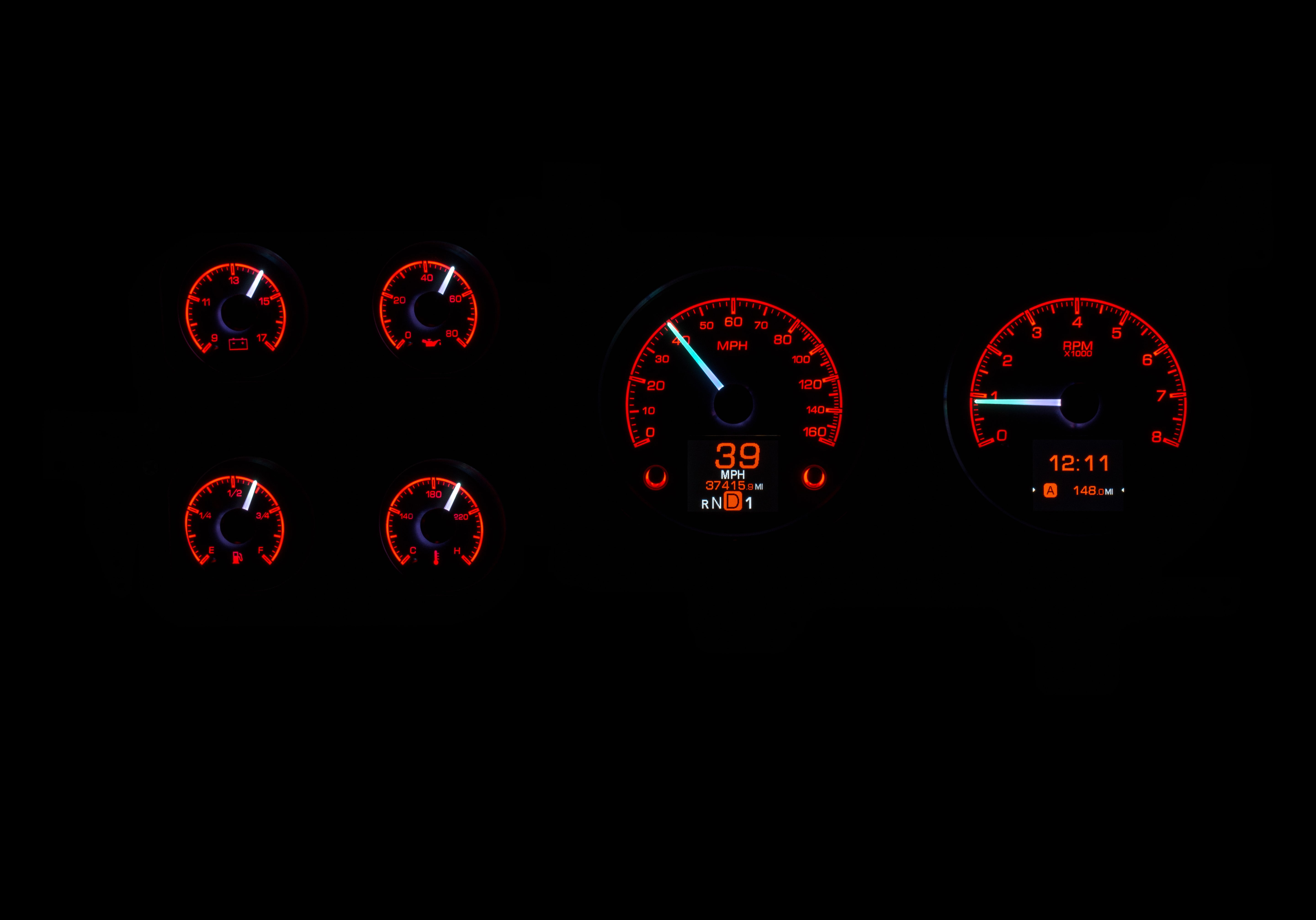 Dakota Digital HDX-73C-PU — 1973–1987 Chevy/GMC C10 Truck HDX Instrument System