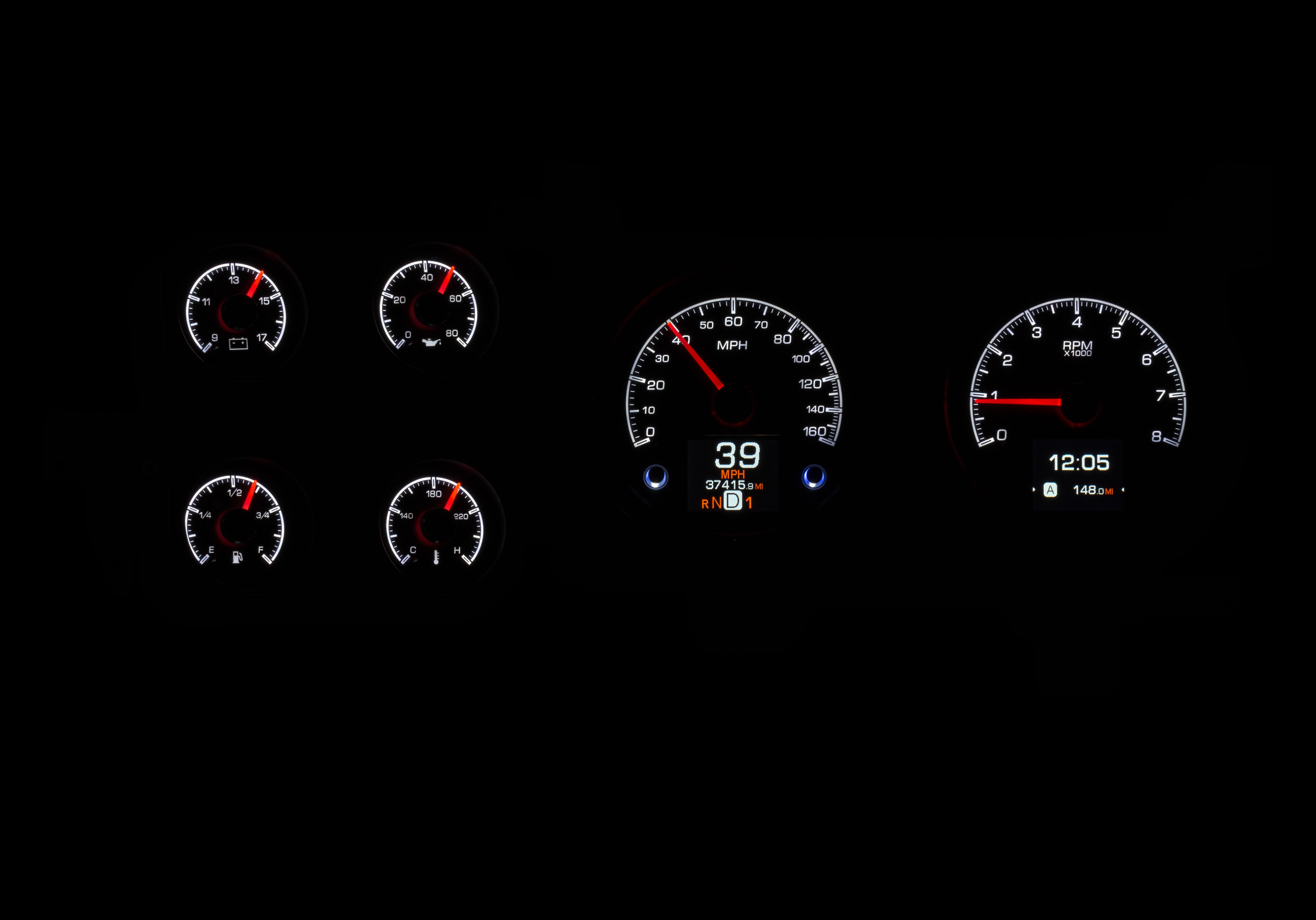Dakota Digital HDX-73C-PU — 1973–1987 Chevy/GMC C10 Truck HDX Instrument System