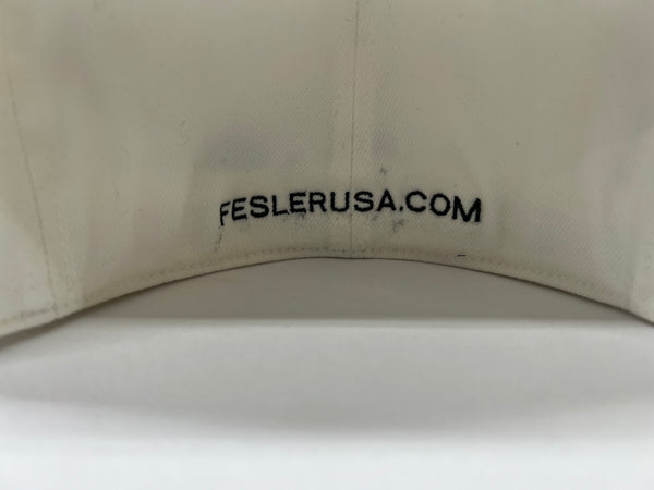 FESLER USA FLEXFIT 210 FITTED WHITE HAT