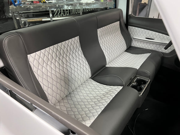 Fesler Custom Bench Seat with Built-In Center Console | Hand Built in Phoenix