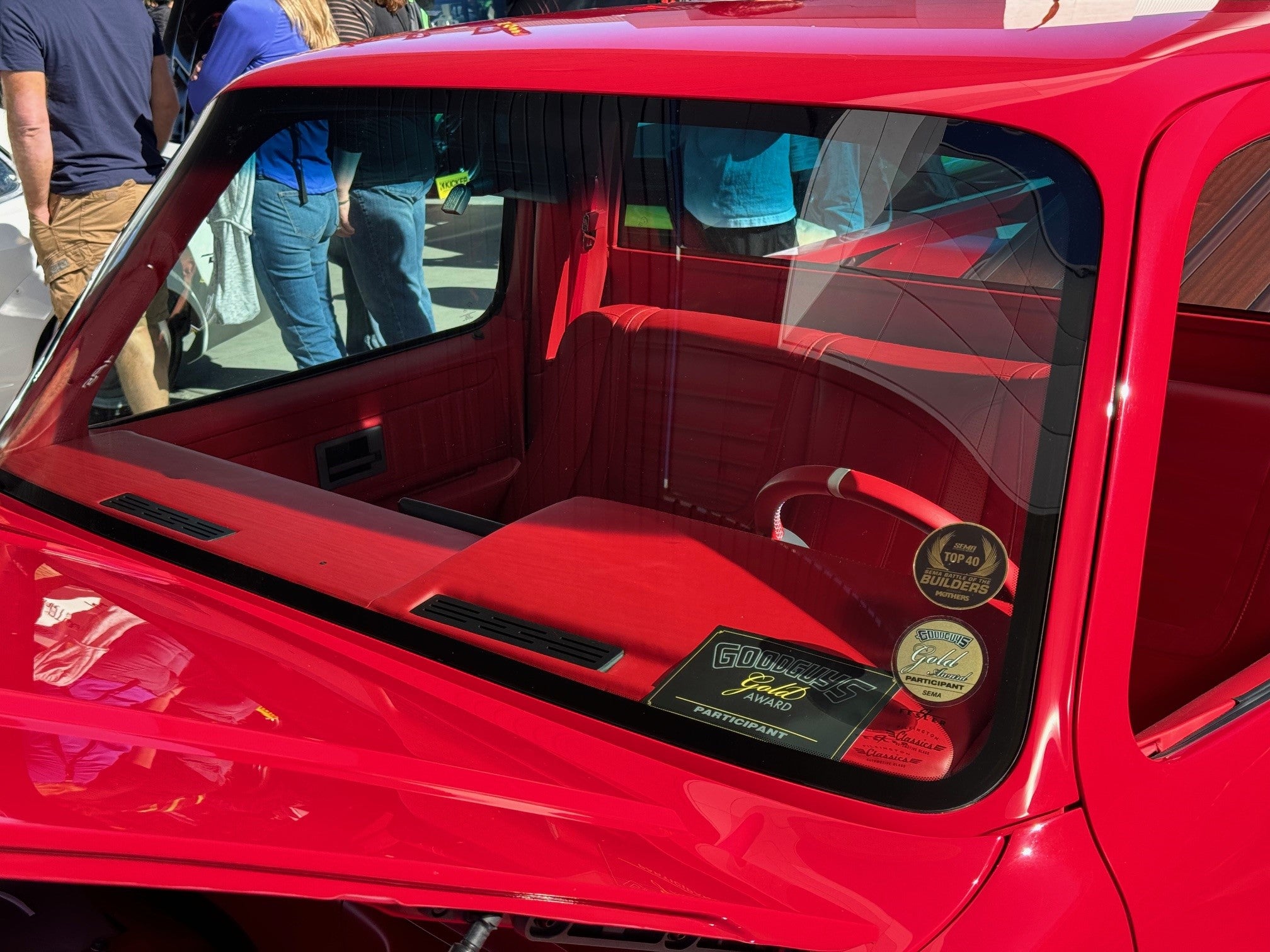 1973-86 Squarebody Truck DOT Flush Mount Rubber Less Glass. Made in America.
