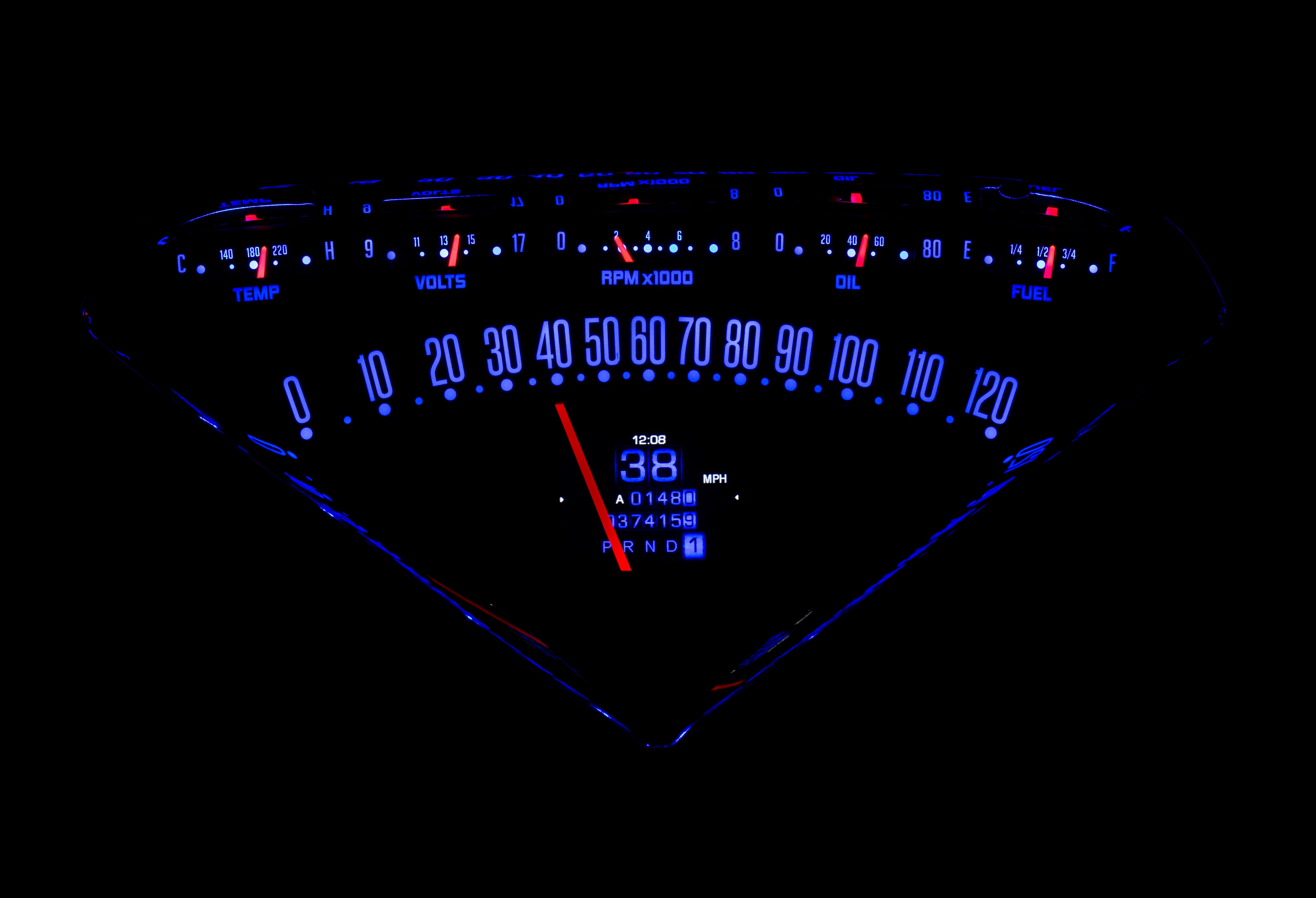 Dakota Digital RTX-55C-PU-X — 1955–1959 Chevy/GMC Truck RTX Instrument System