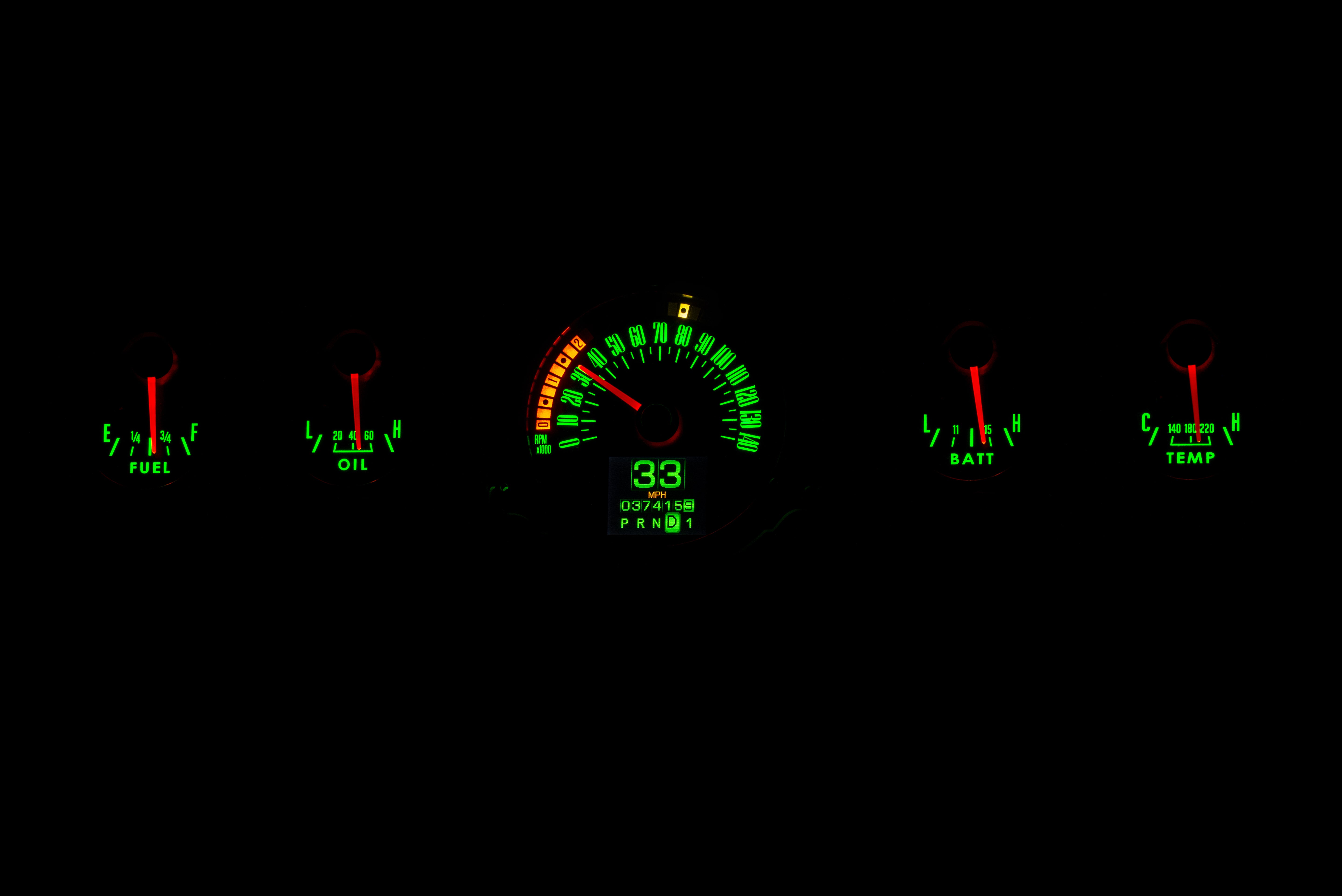 Dakota Digital RTX-65F-MUS-X — 1964.5–1966 Ford Mustang RTX Instrument System