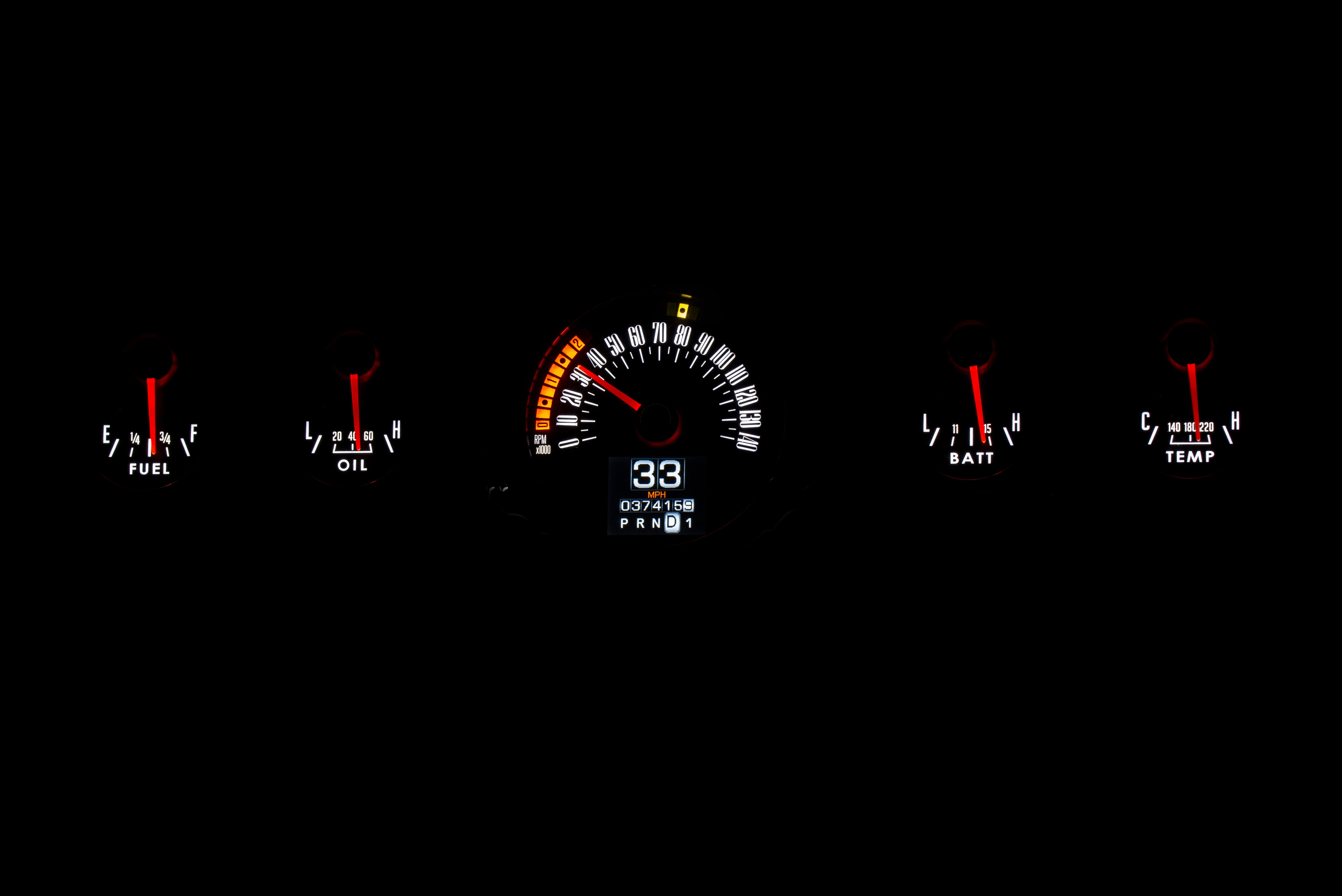 Dakota Digital RTX-65F-MUS-X — 1964.5–1966 Ford Mustang RTX Instrument System