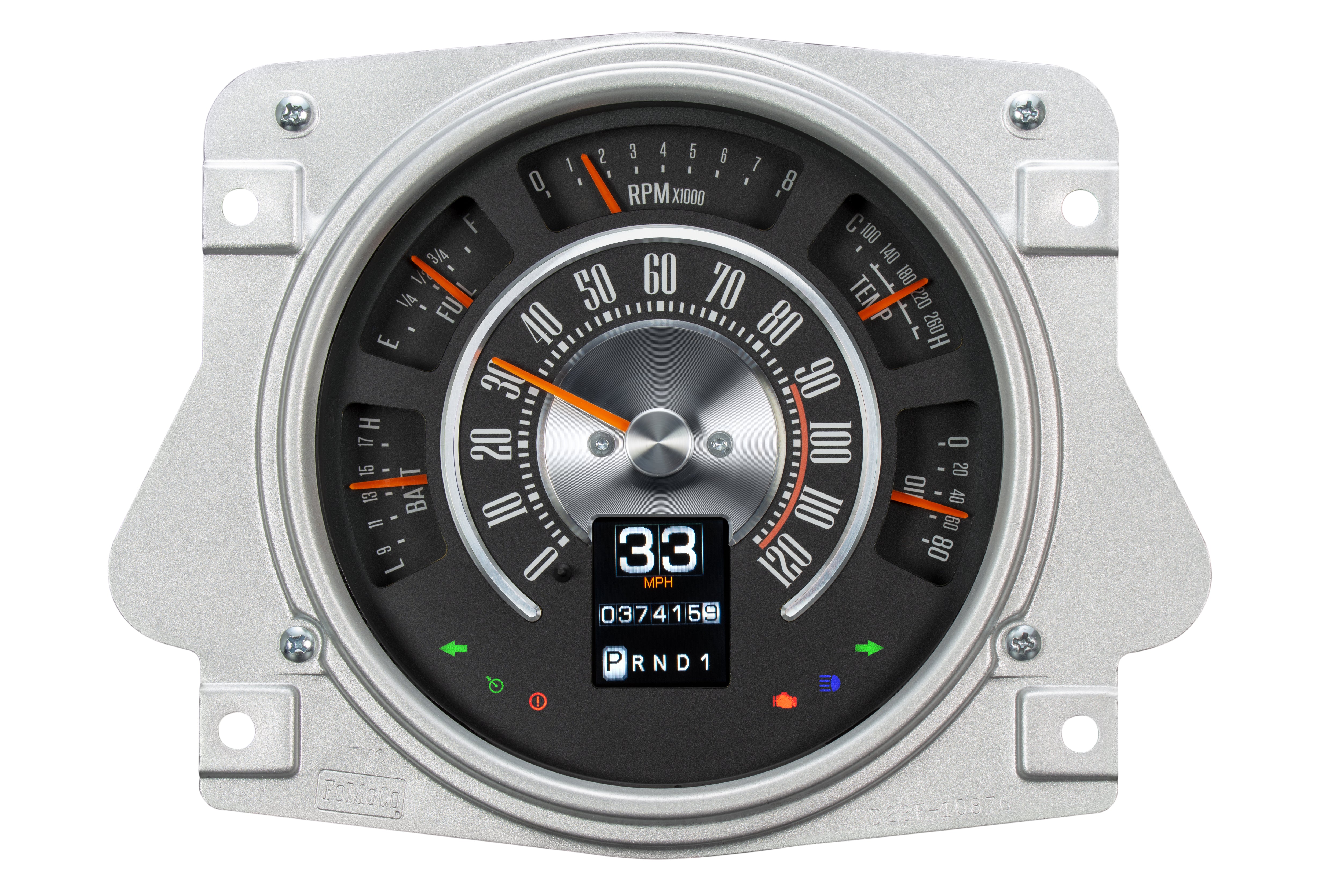 Dakota Digital RTX-66F-BRO-X — 1966–76 Ford Bronco RTX Gauge Kit