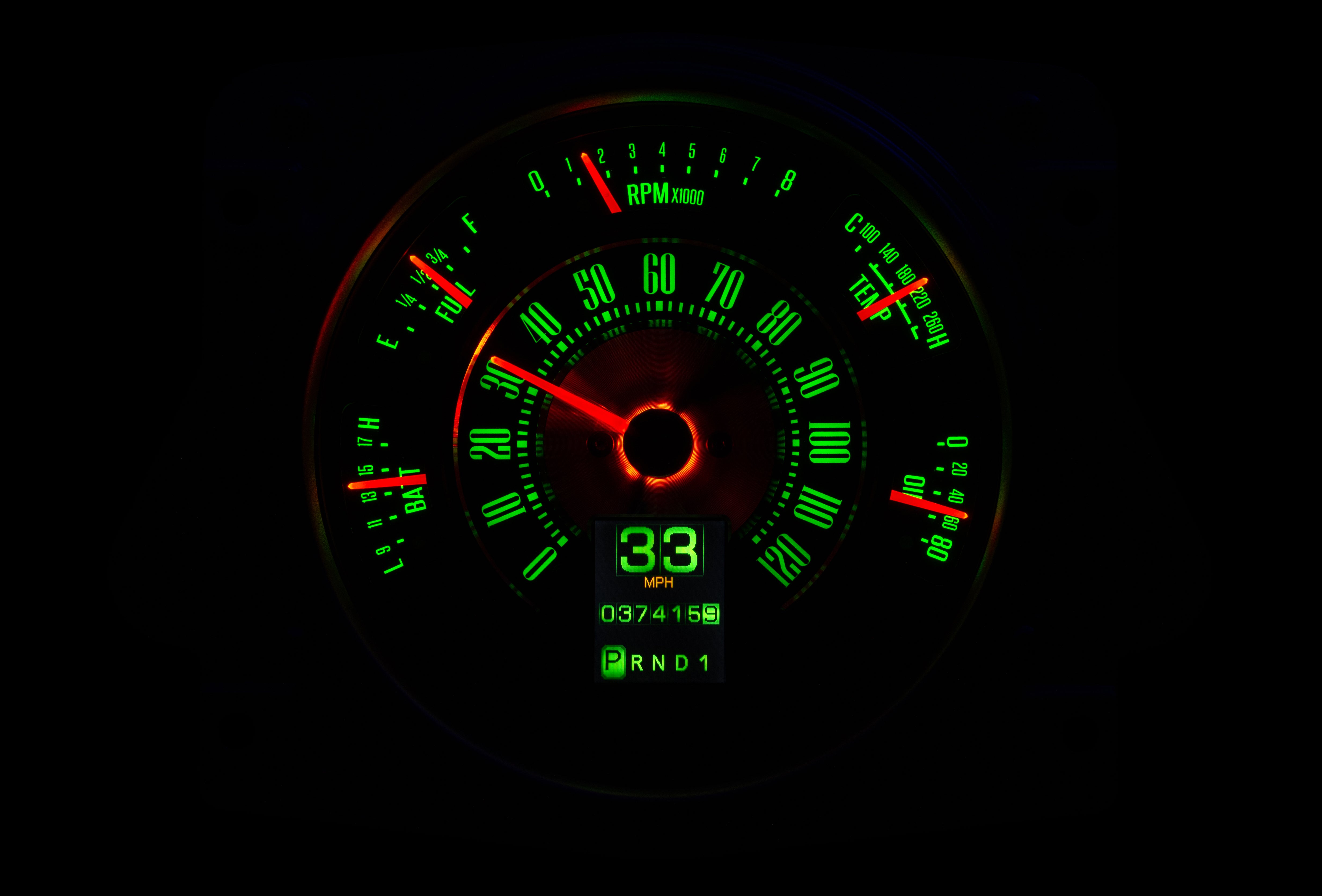 Dakota Digital RTX-66F-BRO-X — 1966–76 Ford Bronco RTX Gauge Kit