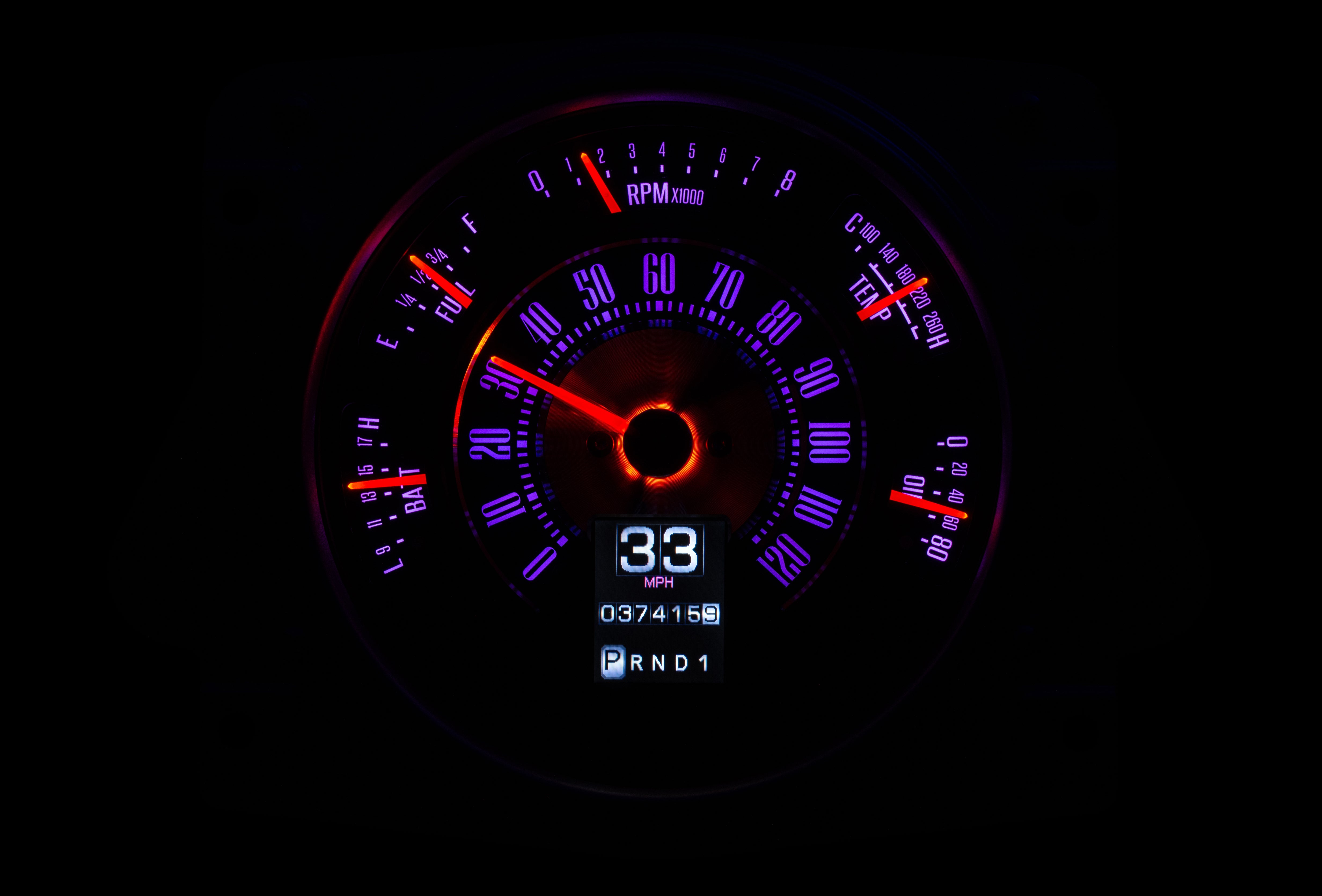 Dakota Digital RTX-66F-BRO-X — 1966–76 Ford Bronco RTX Gauge Kit