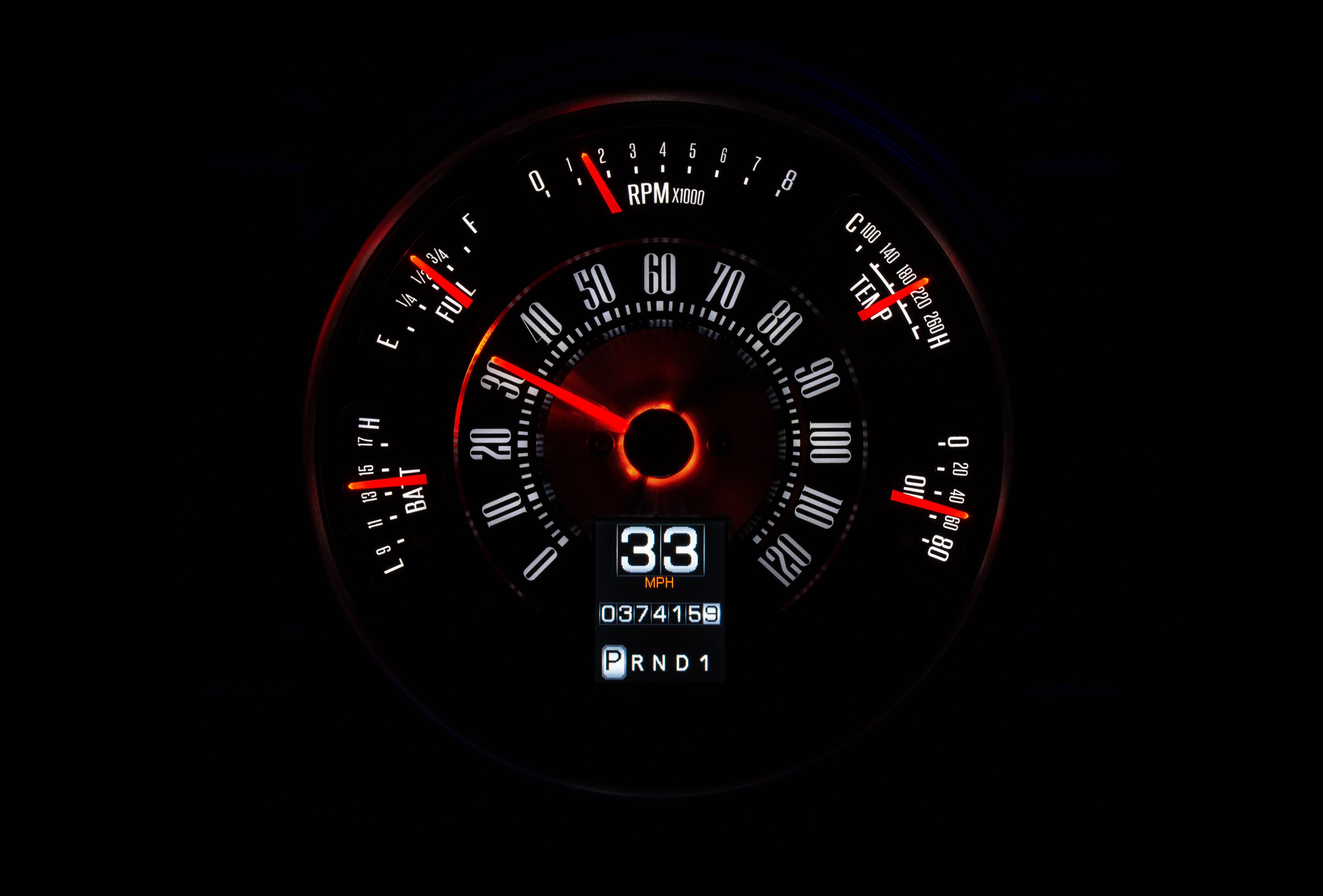 Dakota Digital RTX-66F-BRO-X — 1966–76 Ford Bronco RTX Gauge Kit
